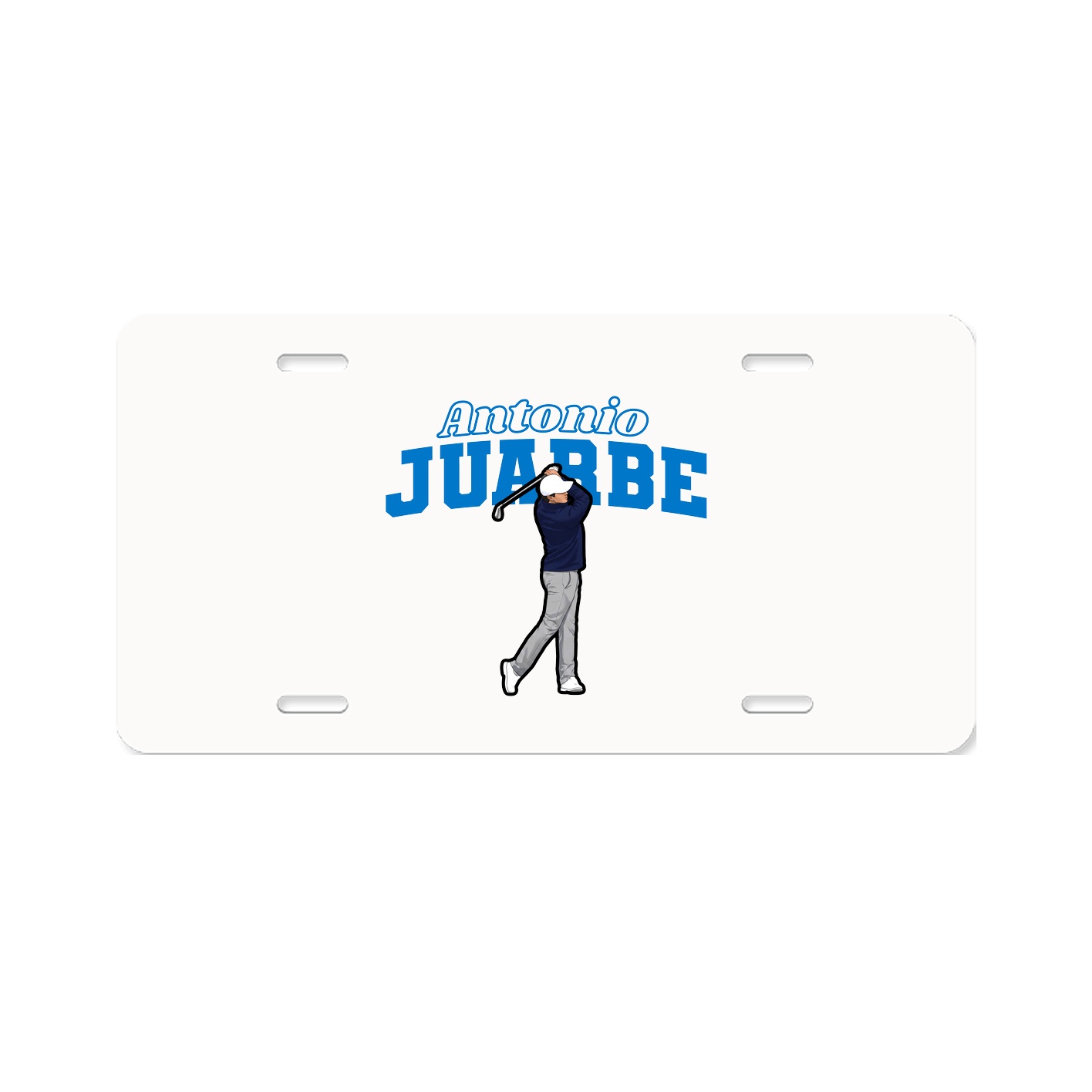 License Plate — Name Arch in Classic
