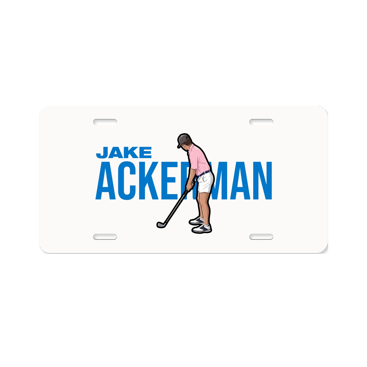 License Plate — Player Name in Classic