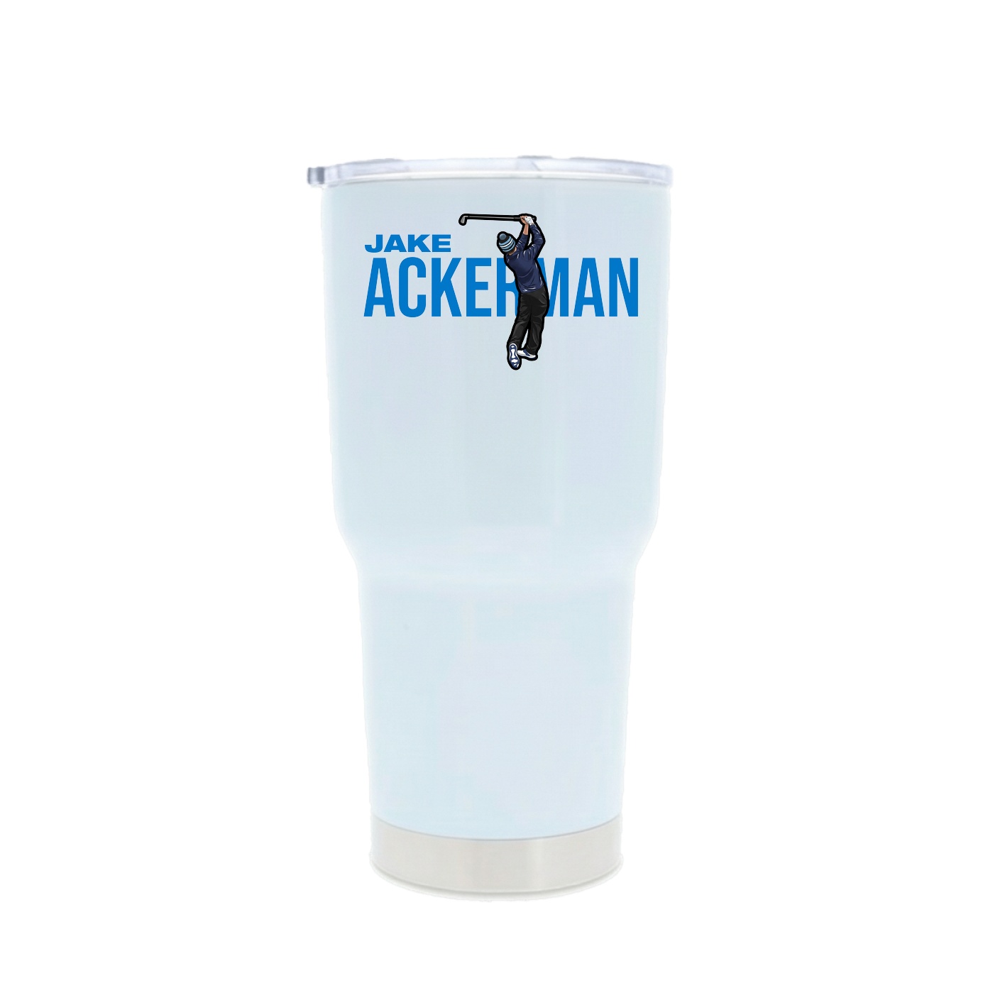 30oz Stainless Steel Tumbler — Player Name in White
