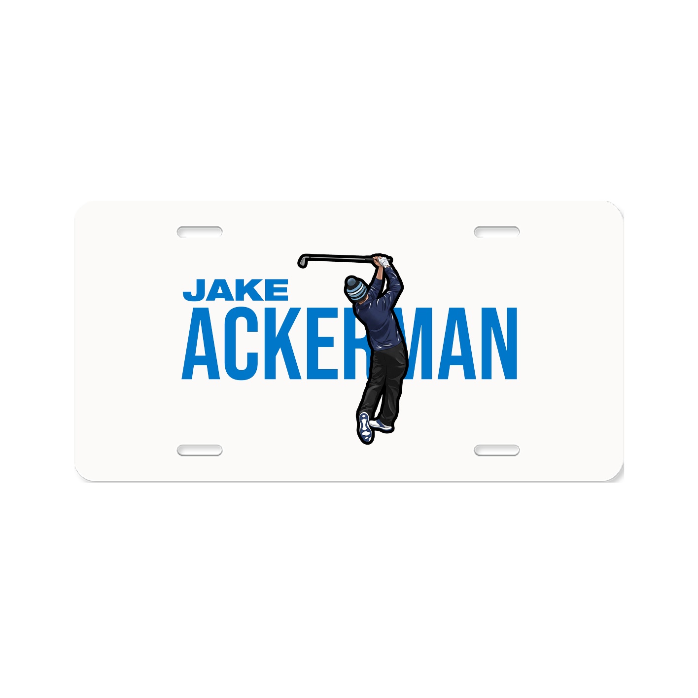 License Plate — Player Name in Classic