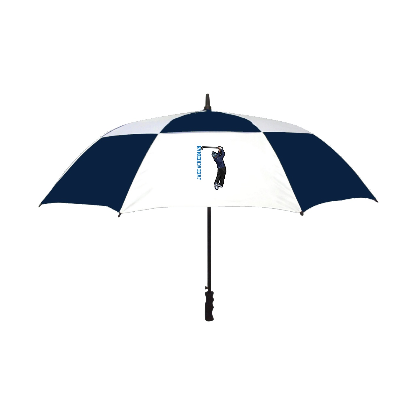 Golf Umbrella — Name Vertical in Navy