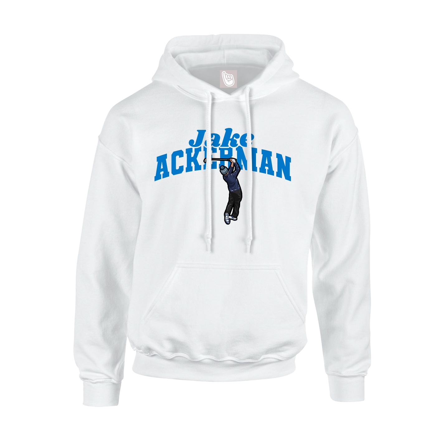 Hoodie — Signature Arch in White