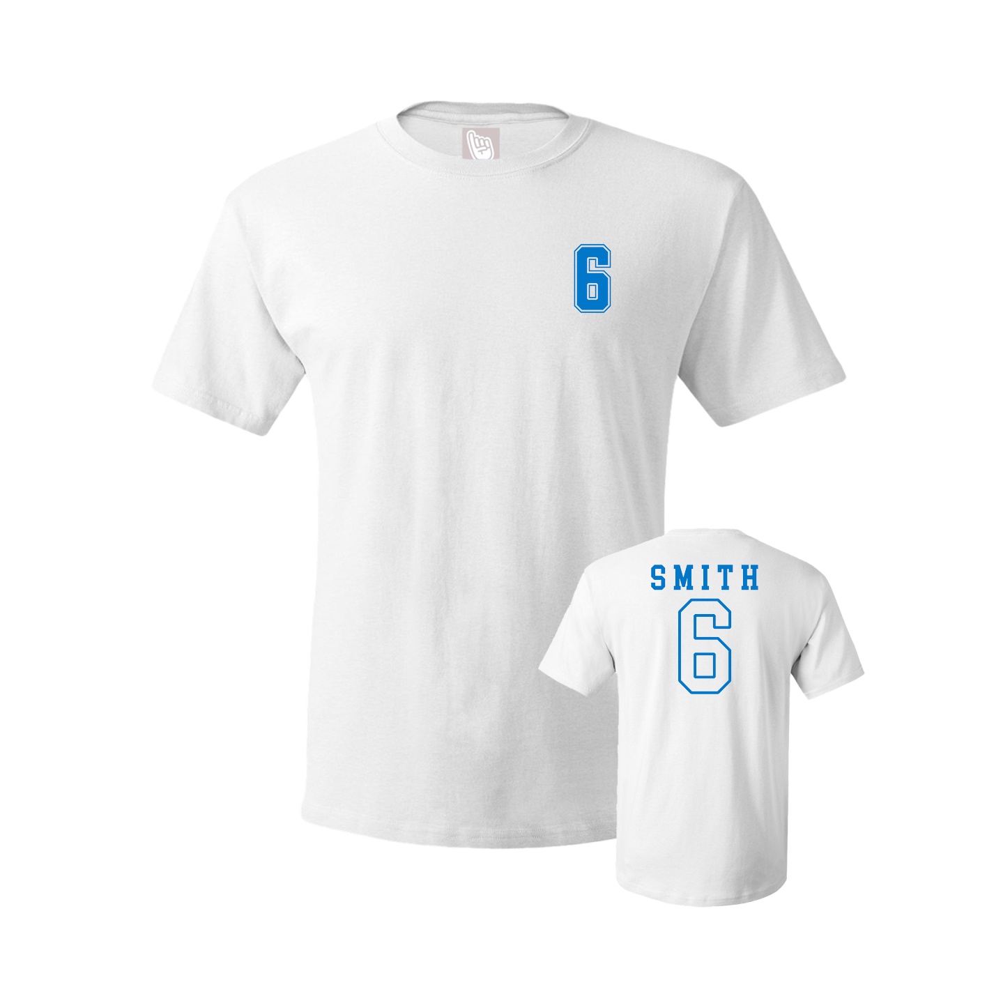 Youth Tee — Chest Back in White