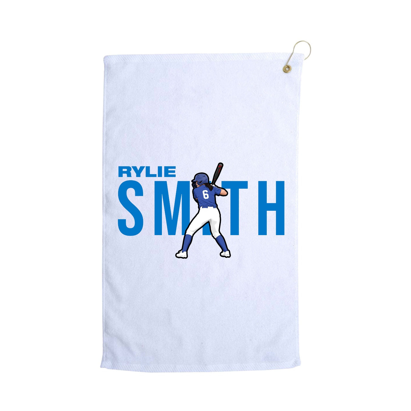 Golf Towel — Player Name in White