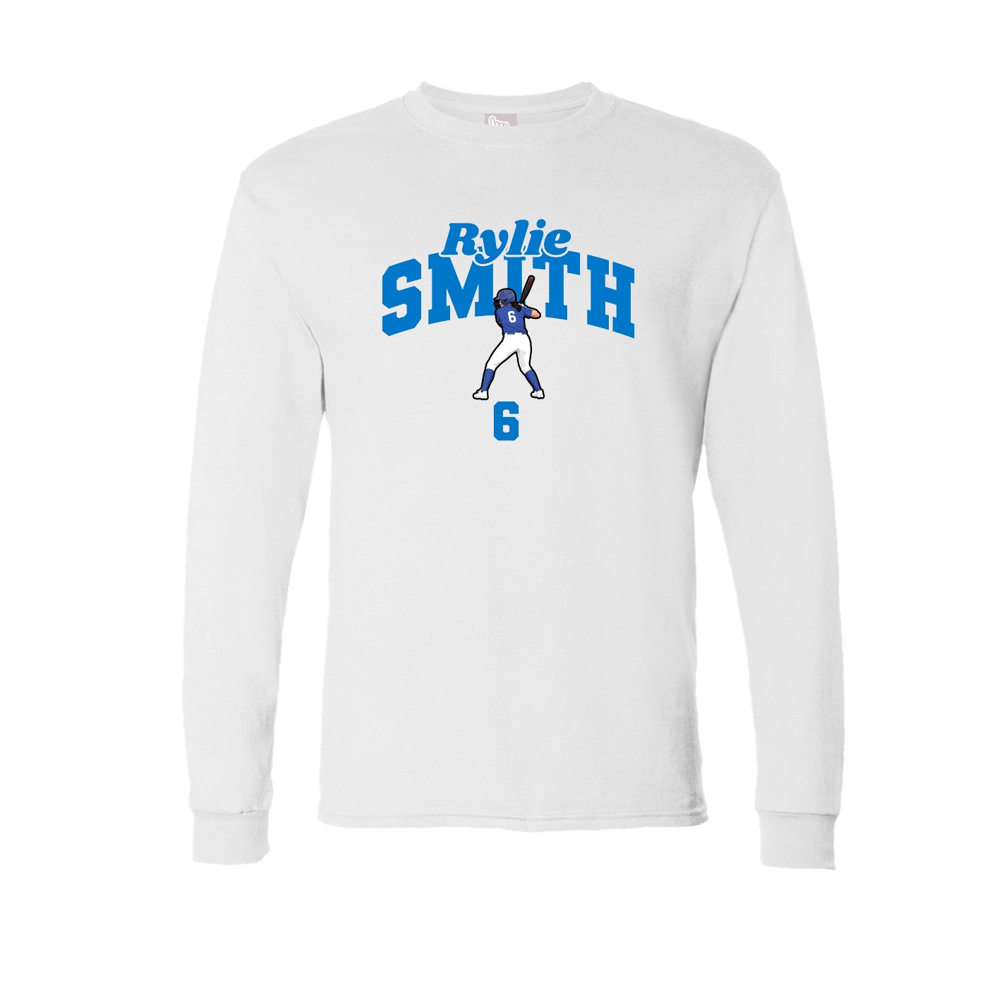 Long Sleeve Tee — Signature Arch in White