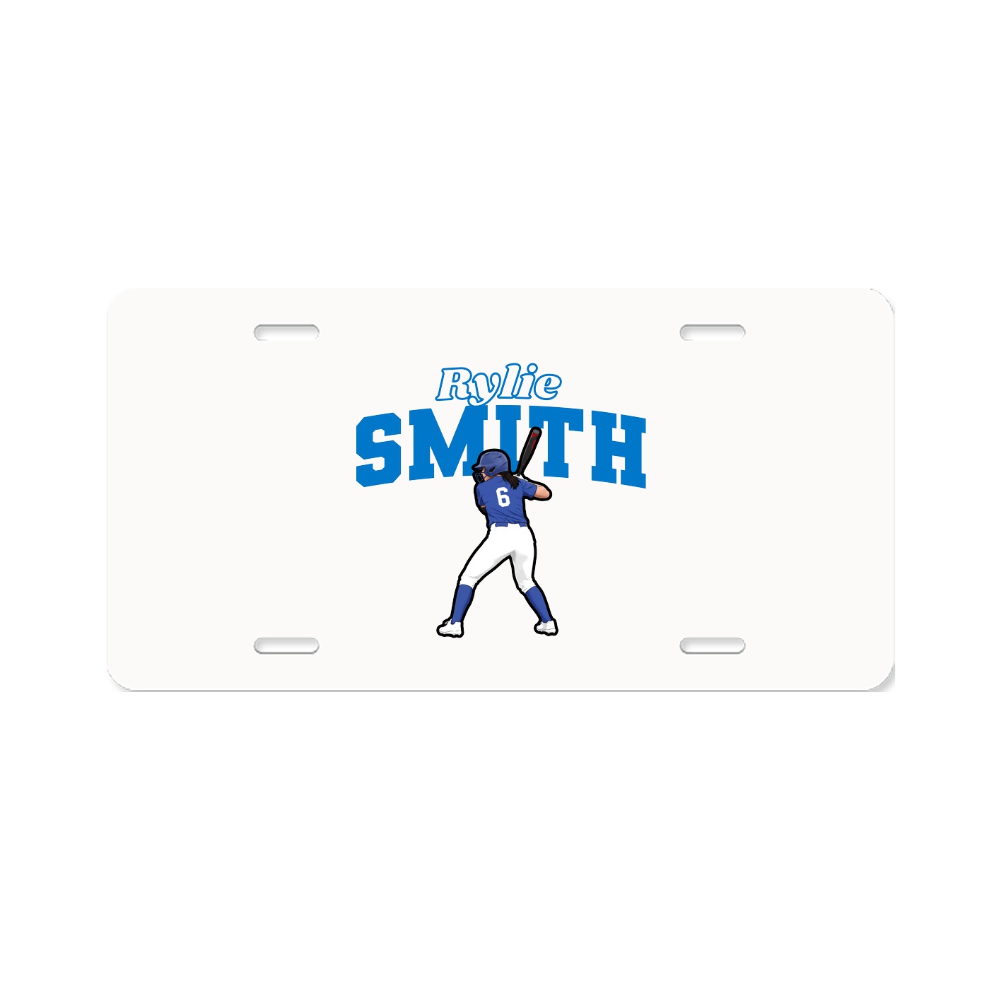 License Plate — Name Arch in Classic