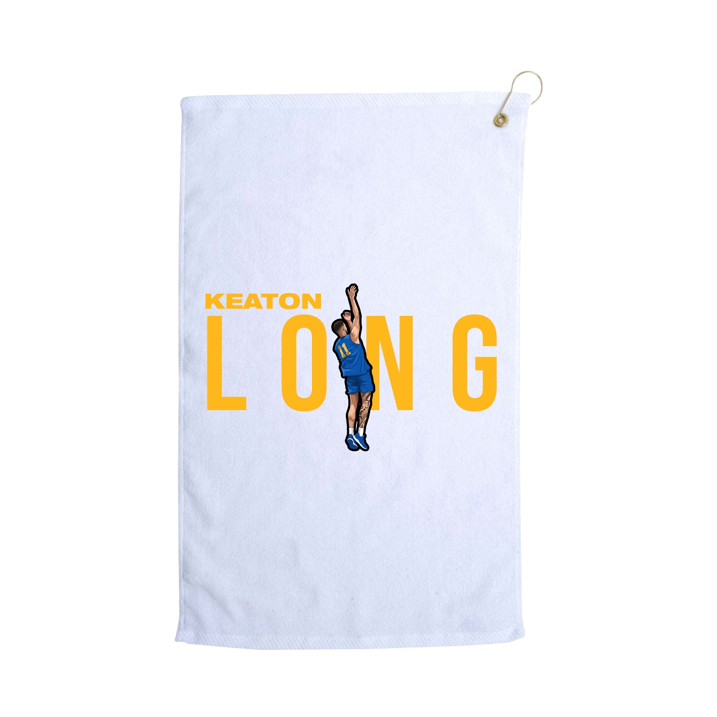 Golf Towel — Player Name in White