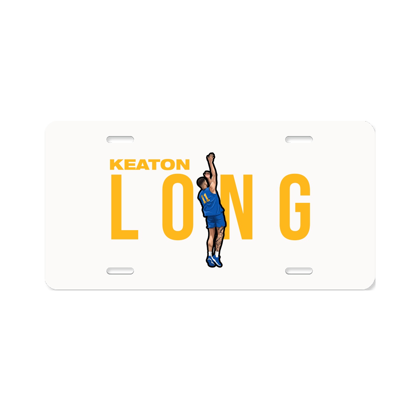 License Plate — Player Name in Classic