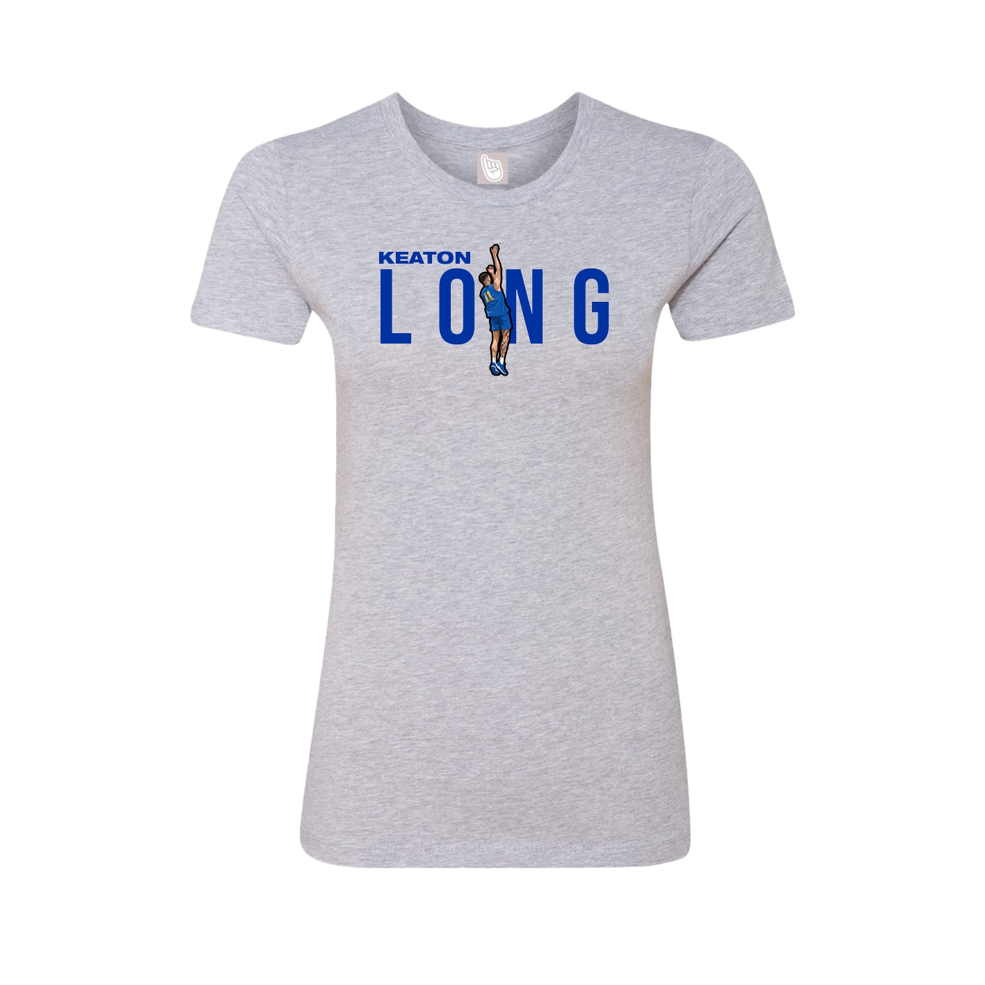 Womens Tee — Player Name in Grey