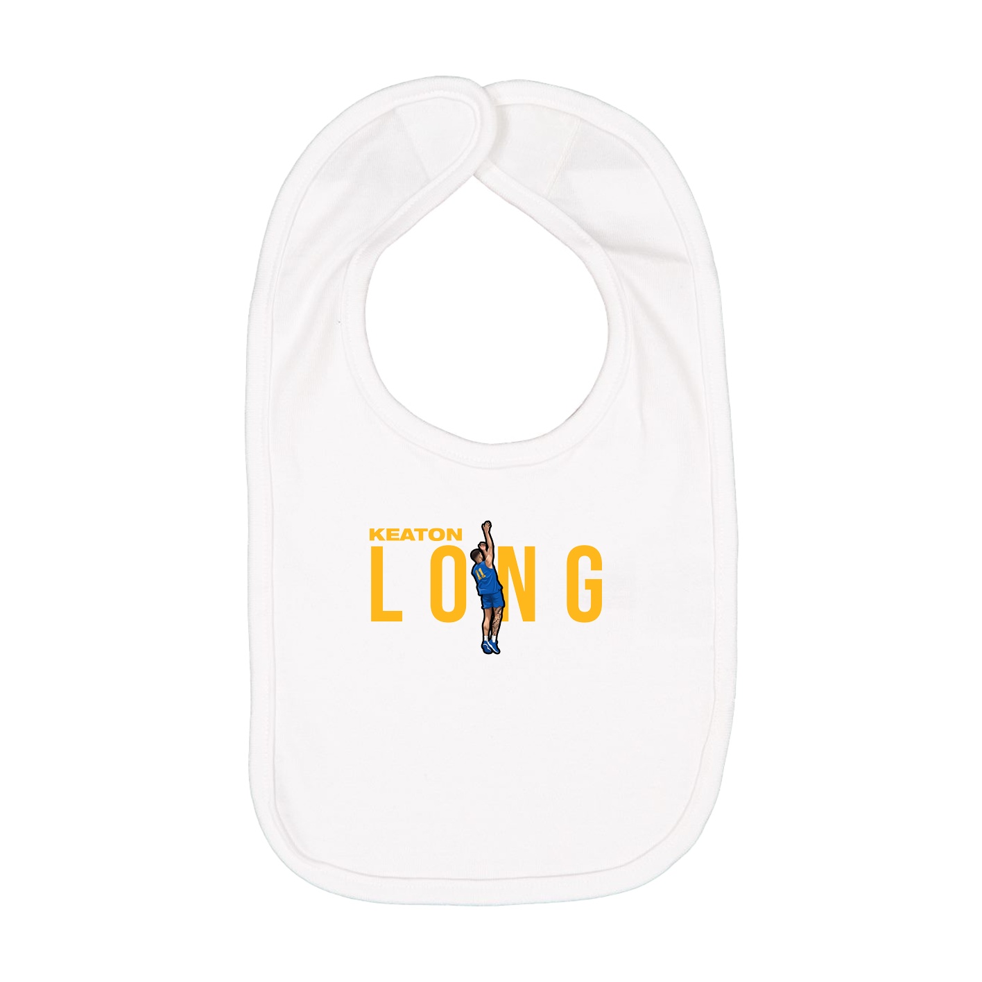 Infant Bib — Player Name in White