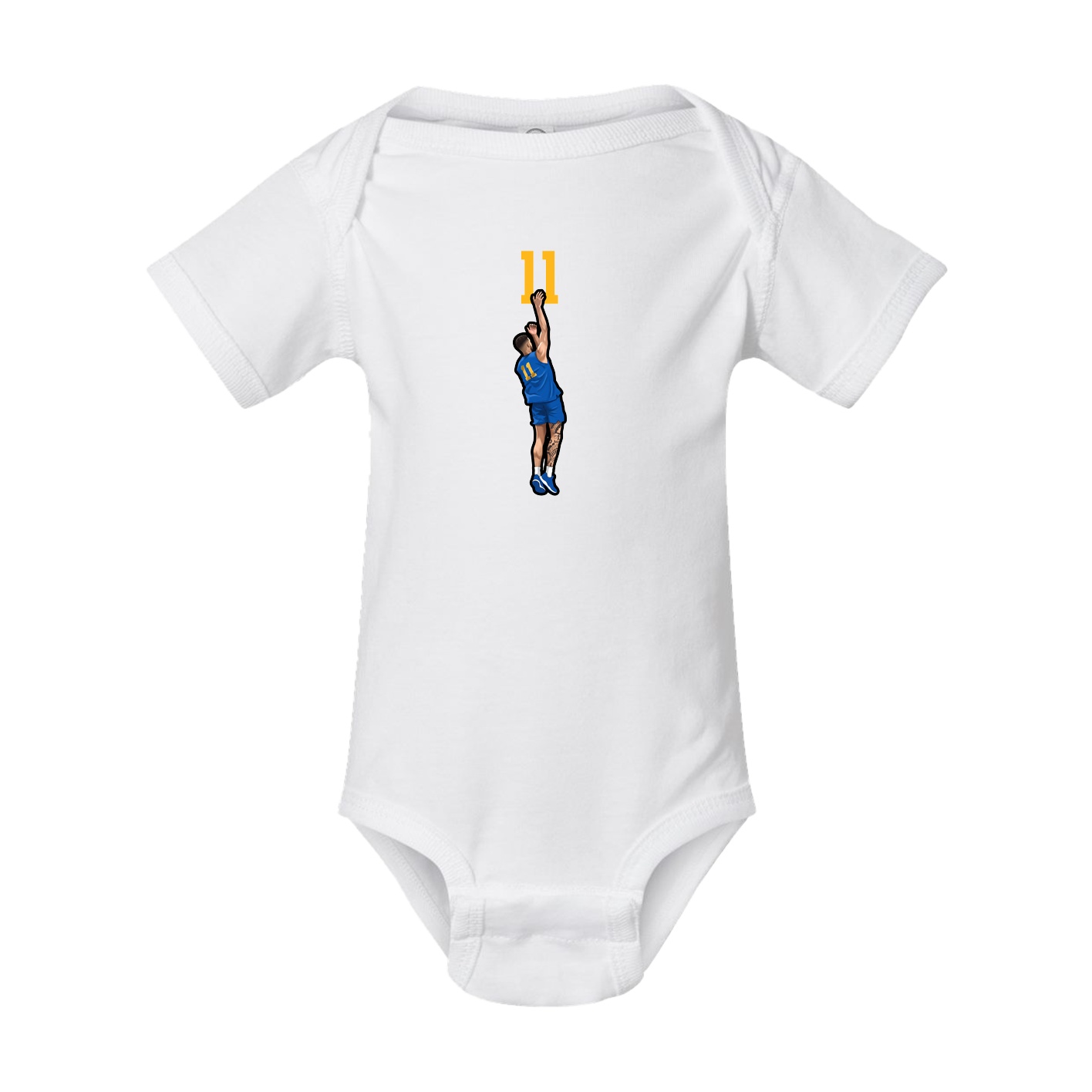 Baby Onesie — Number Top in White