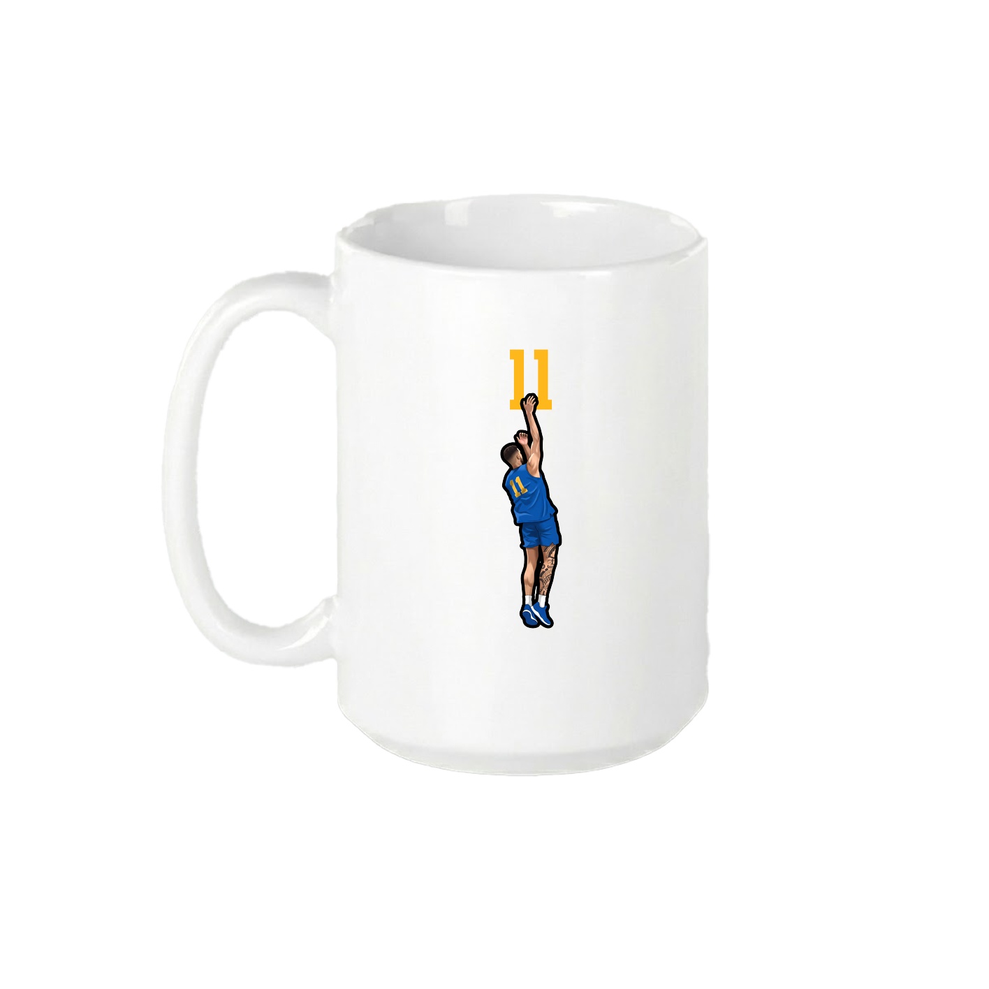 15oz Coffee Mug — Number Top in White