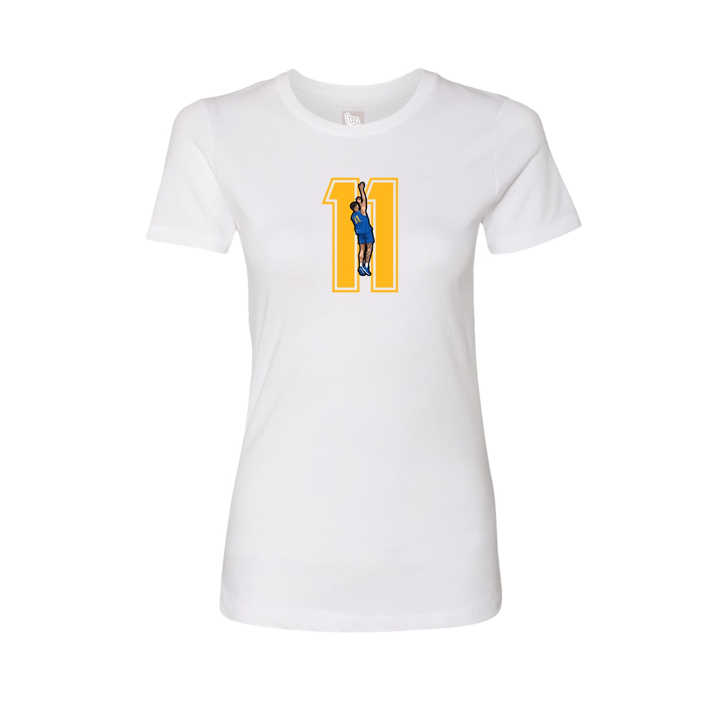 Womens Tee — Number in White