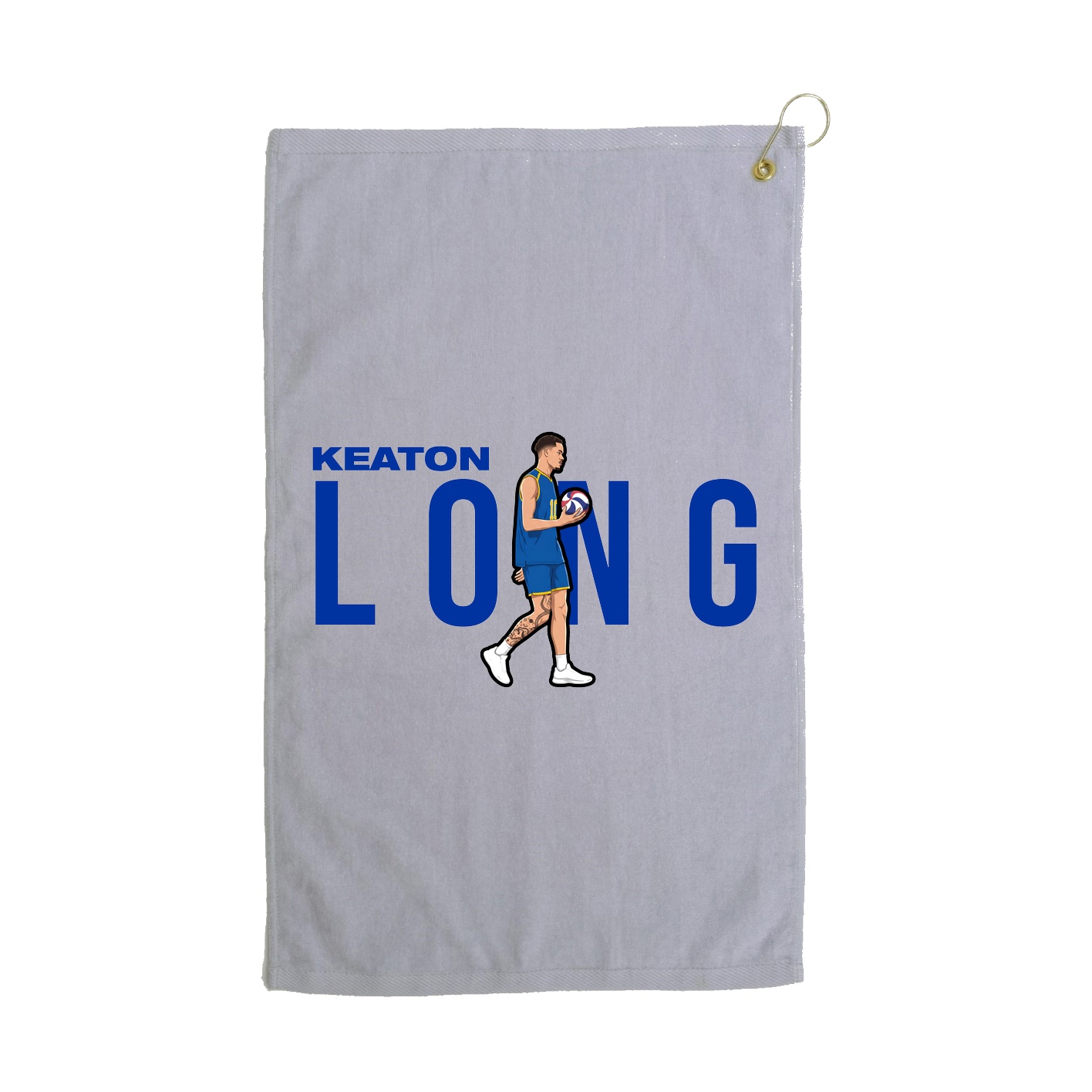 Golf Towel — Player Name in Grey