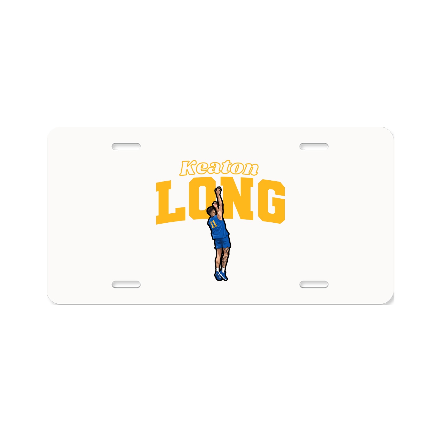 License Plate — Name Arch in Classic