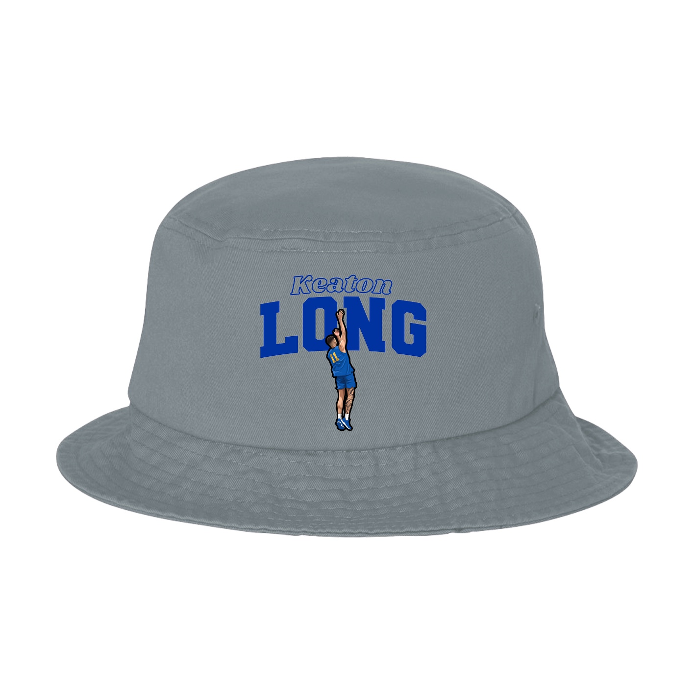 Bucket Cap — Name Arch in Grey