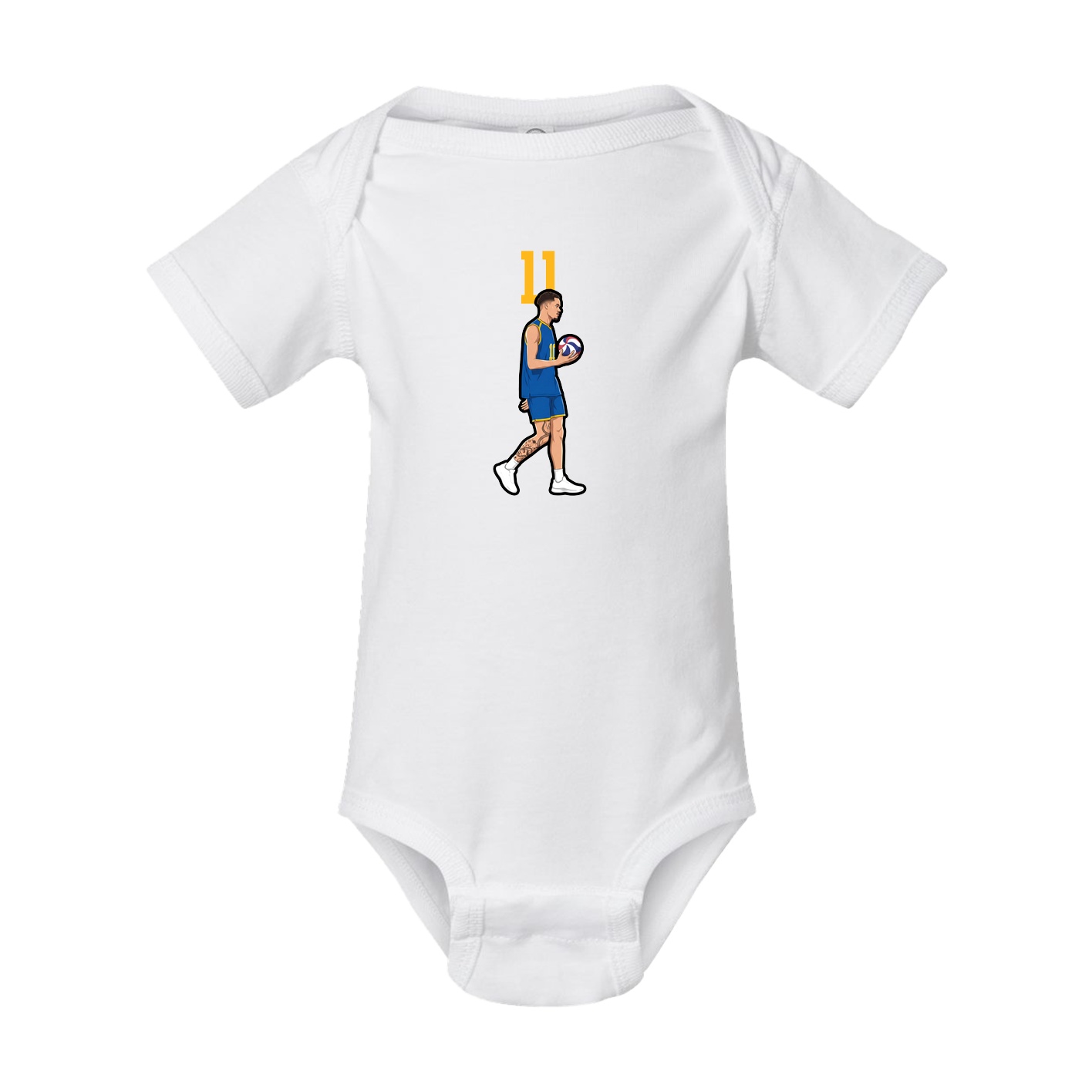 Baby Onesie — Number Top in White
