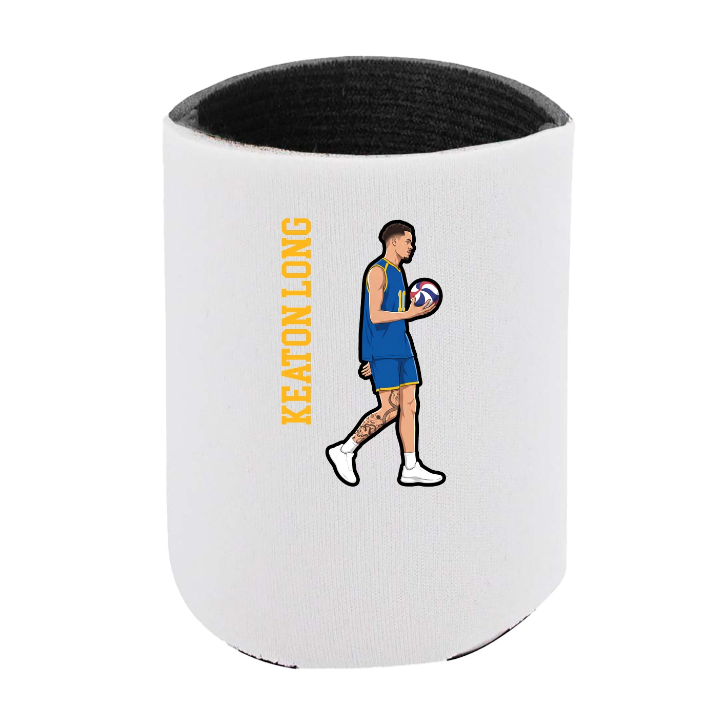 Can Holder — Name Vertical in White