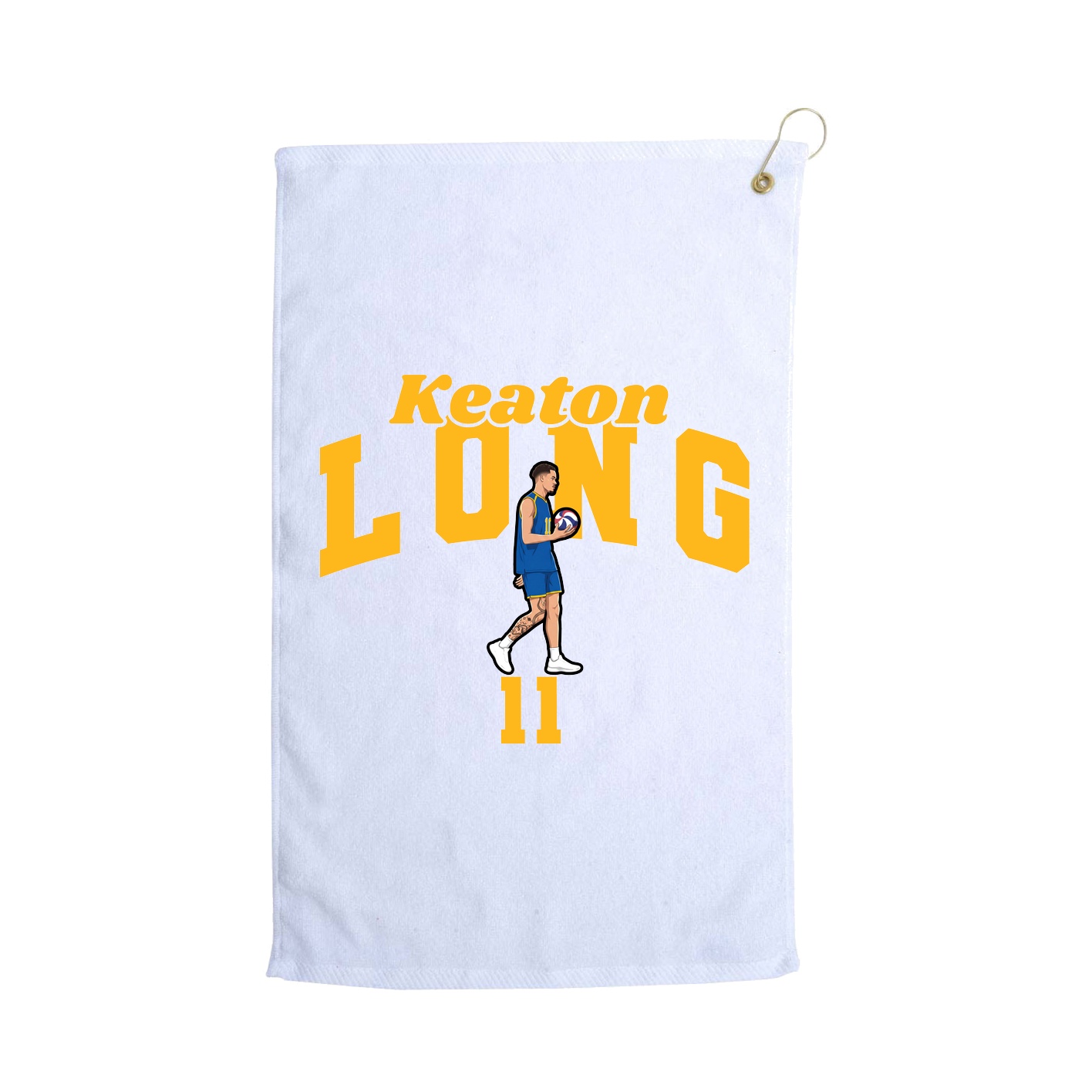 Golf Towel — Signature Arch in White