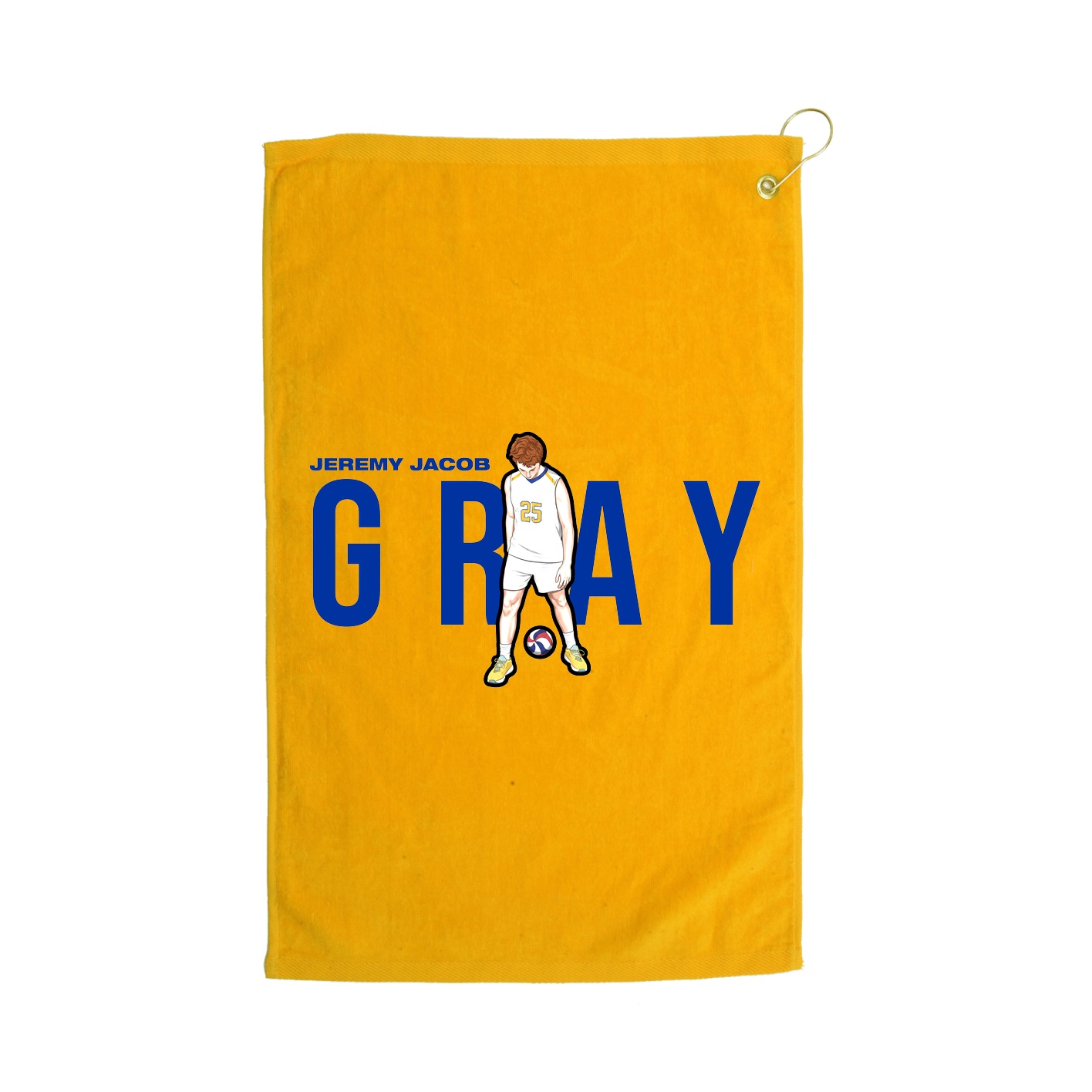 Golf Towel — Player Name in Gold
