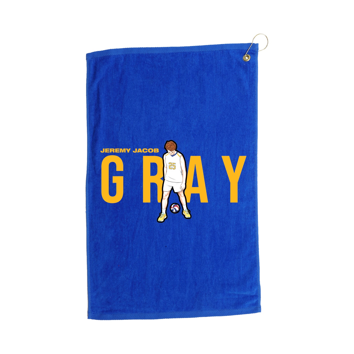 Golf Towel — Player Name in Royal