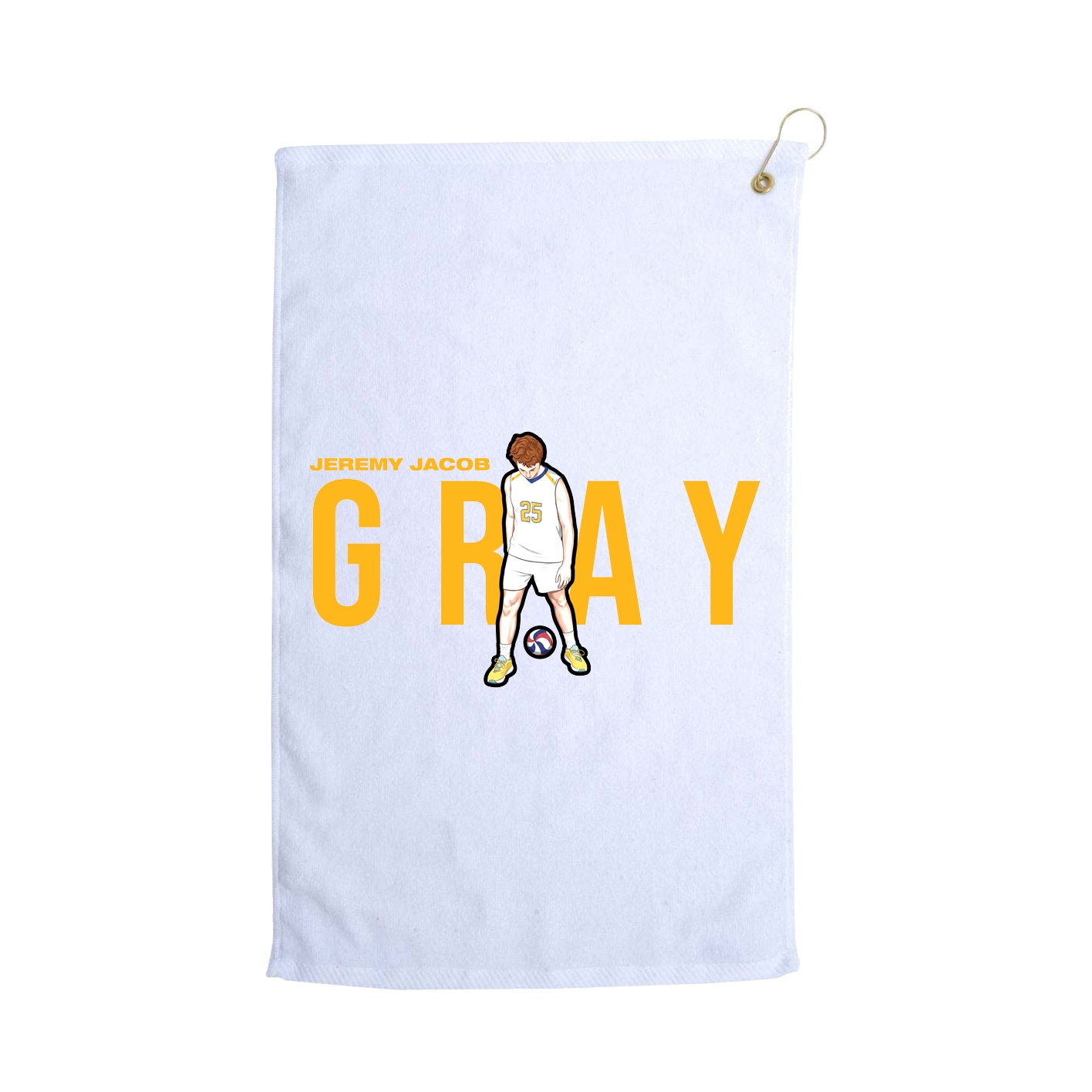Golf Towel — Player Name in White