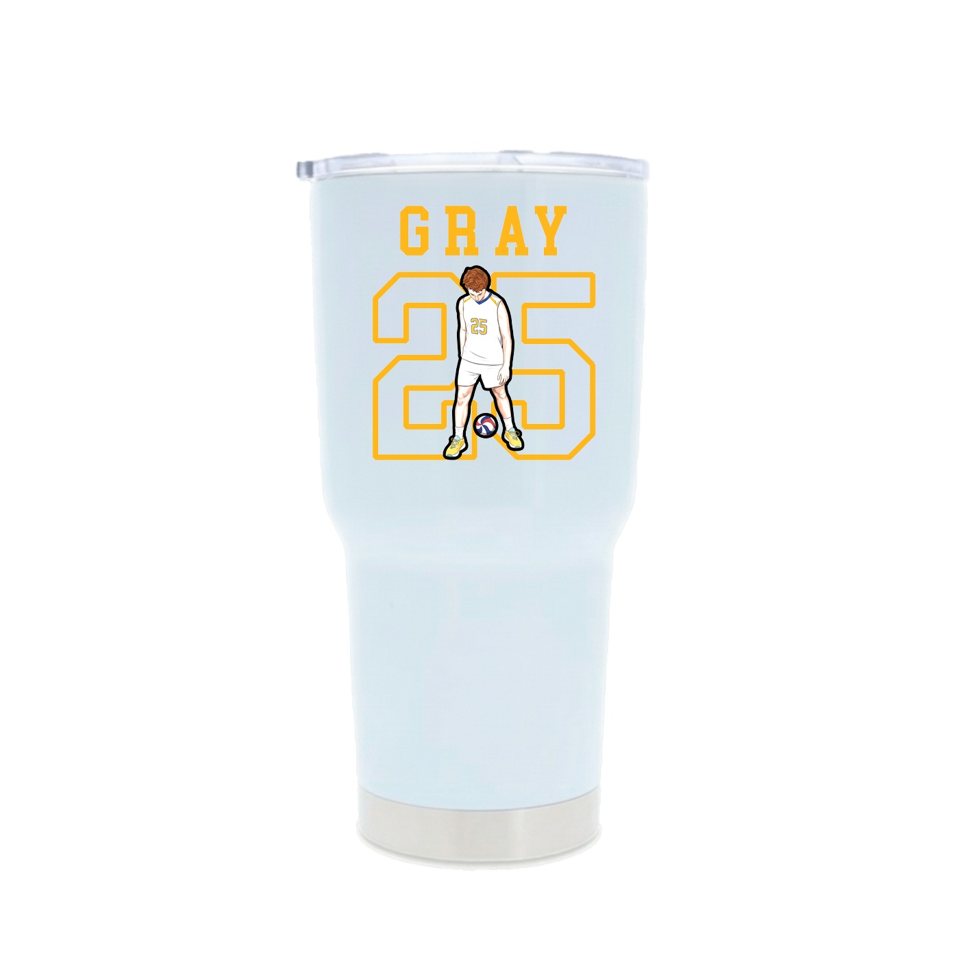 30oz Stainless Steel Tumbler — Shirsey in White