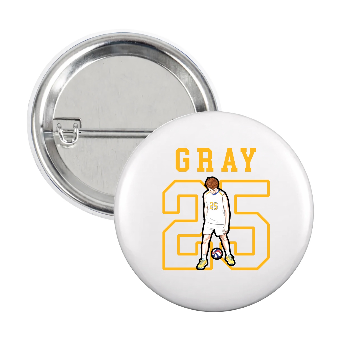 Game Day Button — Shirsey in White