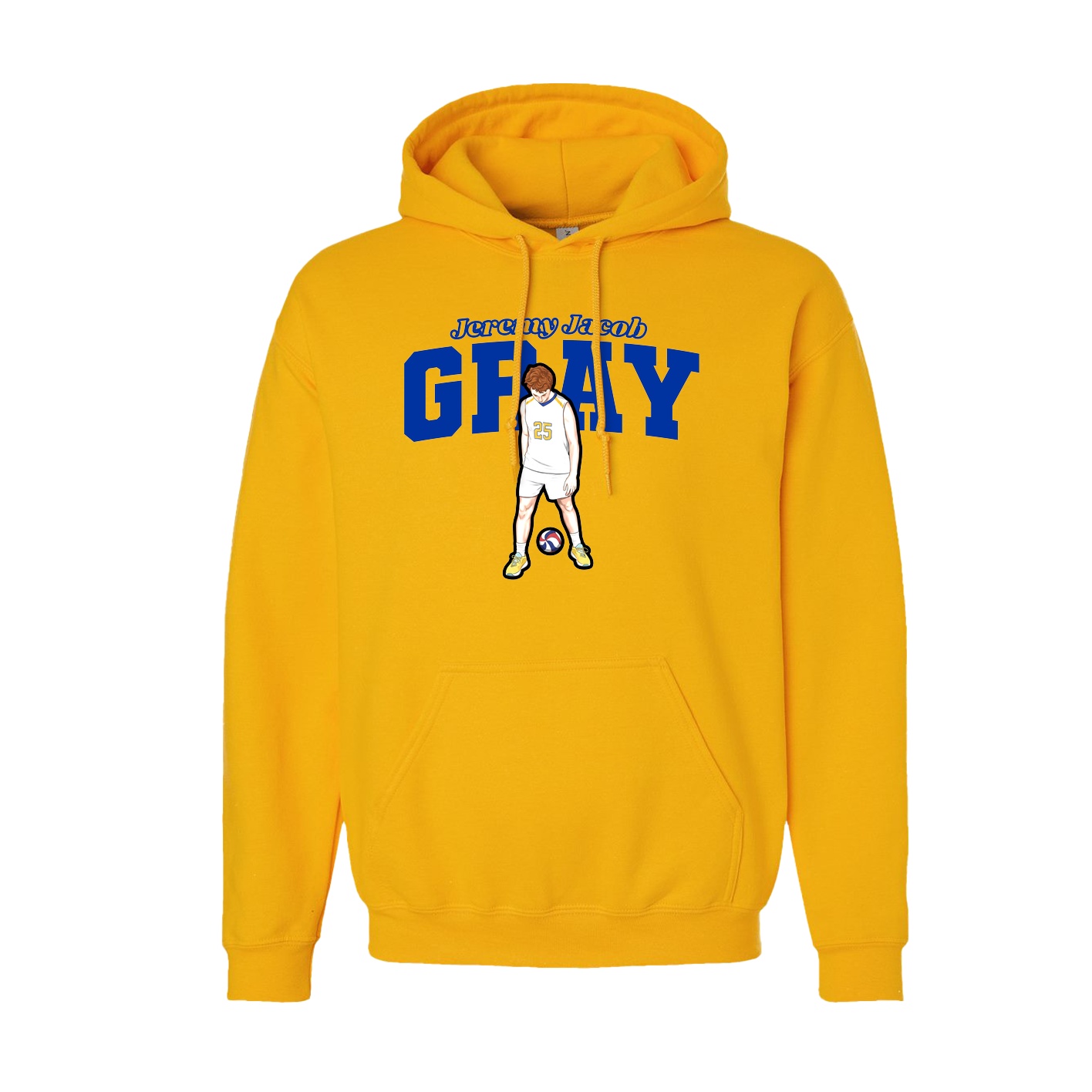 Hoodie — Name Arch in Gold