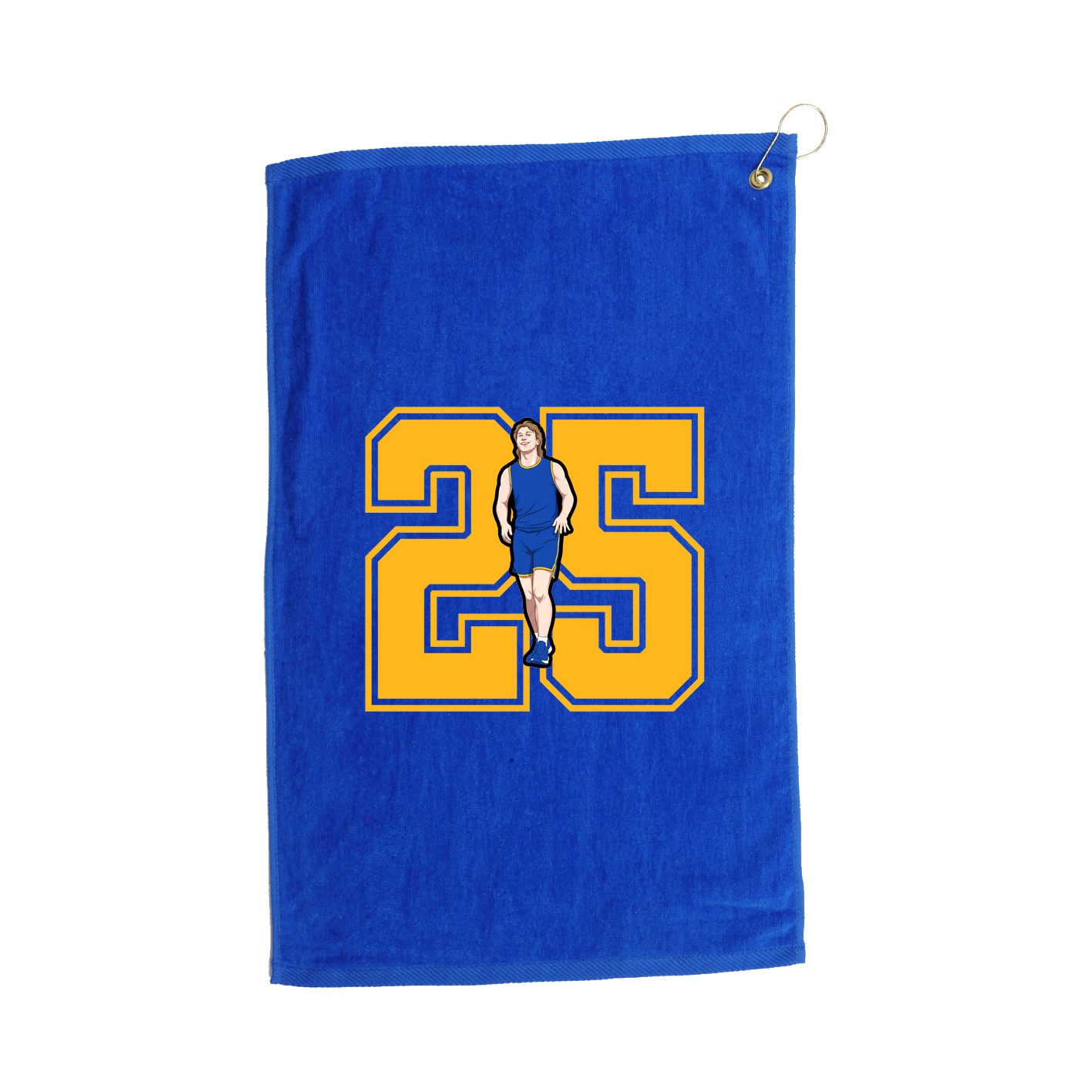 Golf Towel — Number in Royal