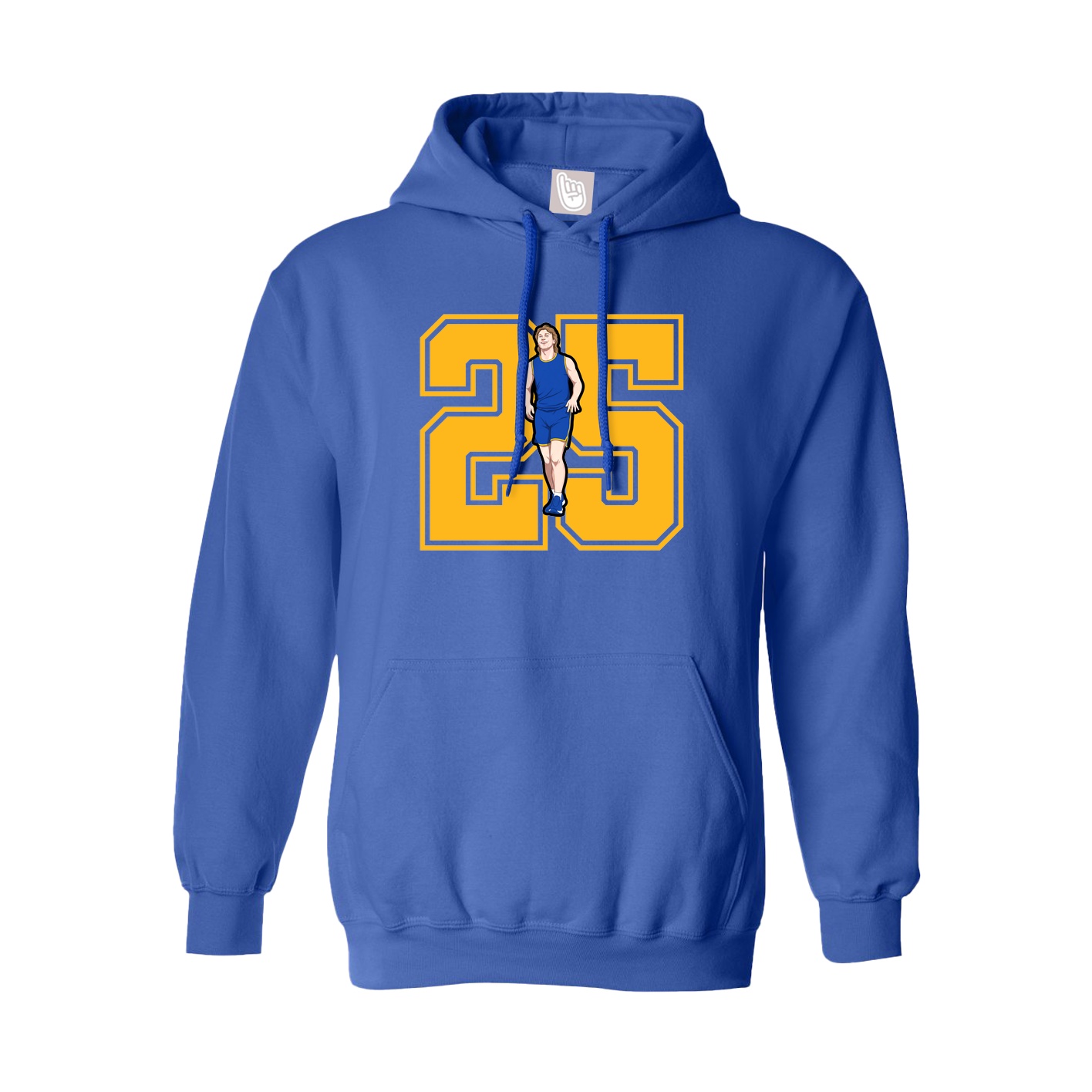 Hoodie — Number in Royal