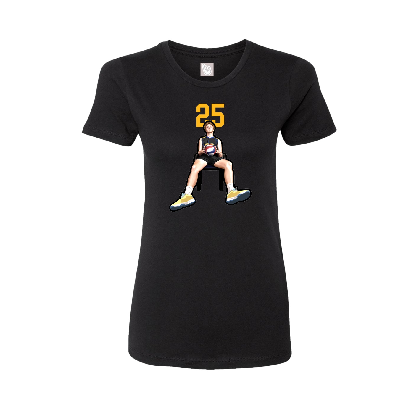 Womens Tee — Number Top in Black
