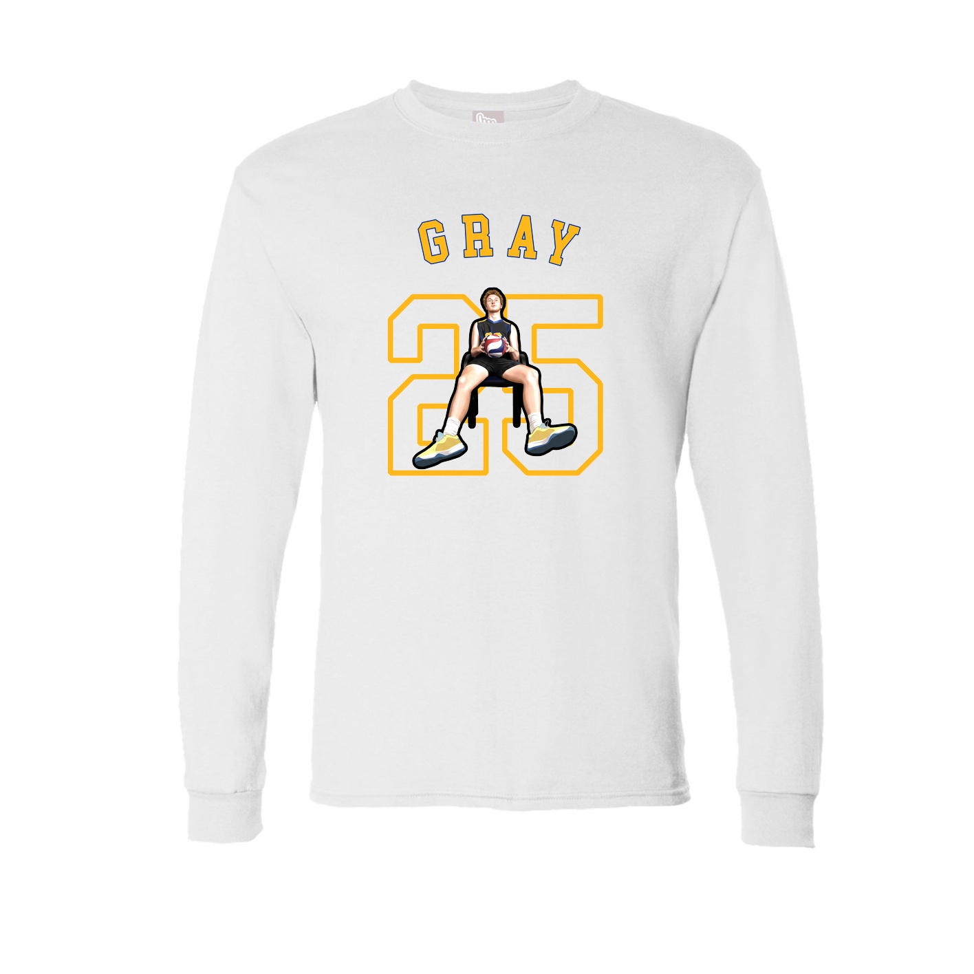 Long Sleeve Tee — Shirsey Arch in White