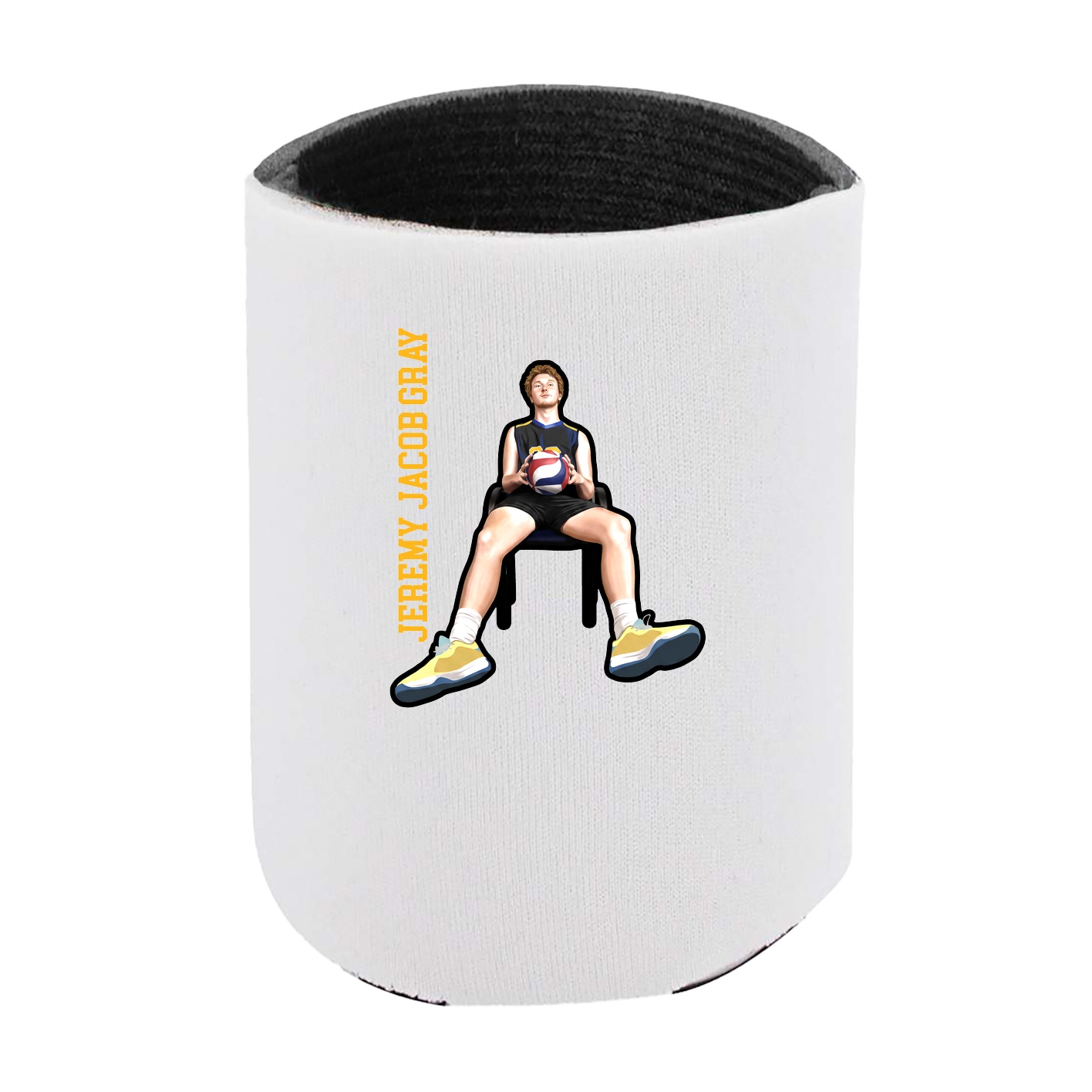 Can Holder — Name Vertical in White