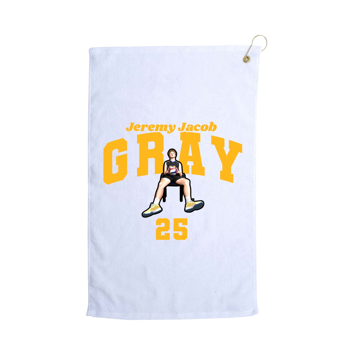 Golf Towel — Signature Arch in White