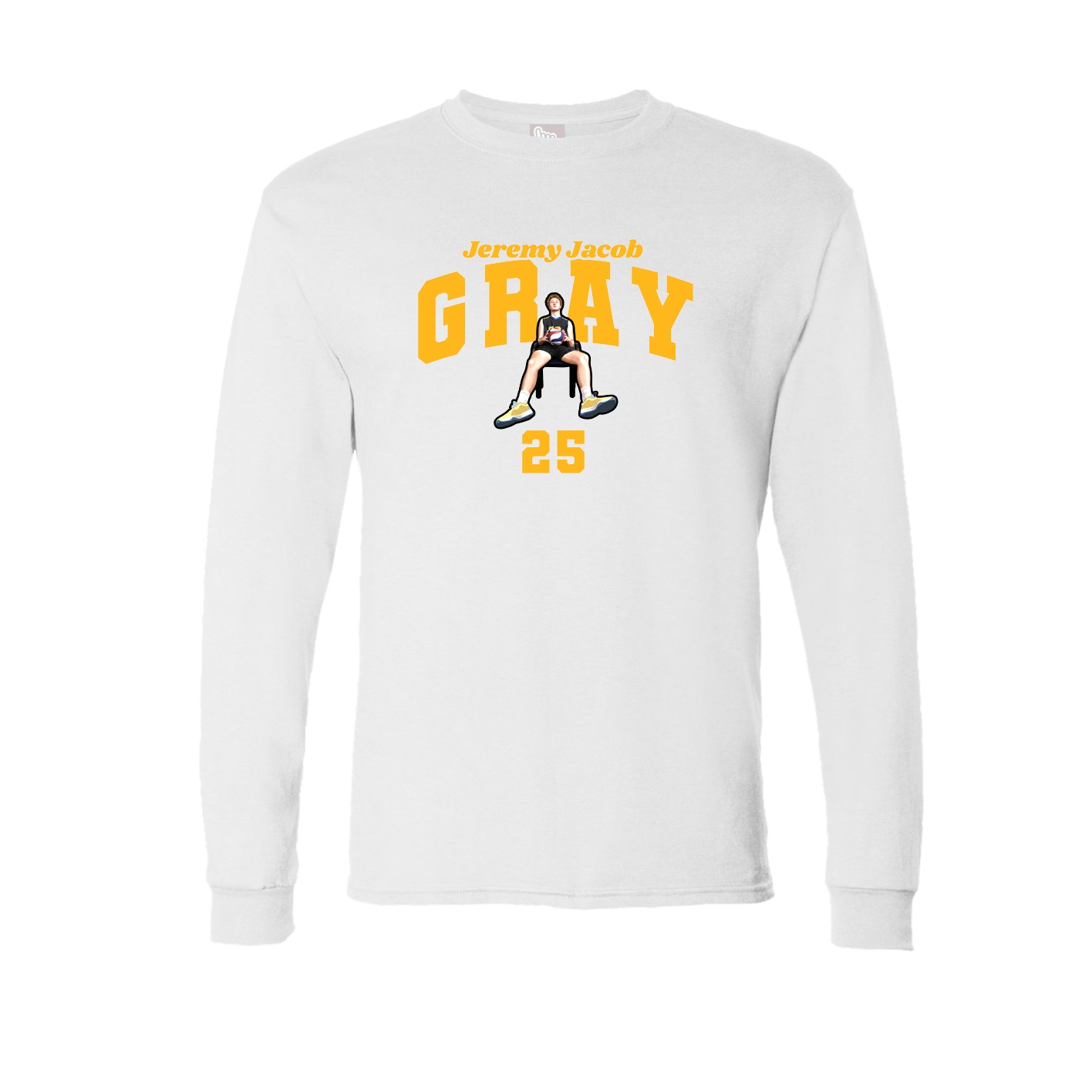 Long Sleeve Tee — Signature Arch in White