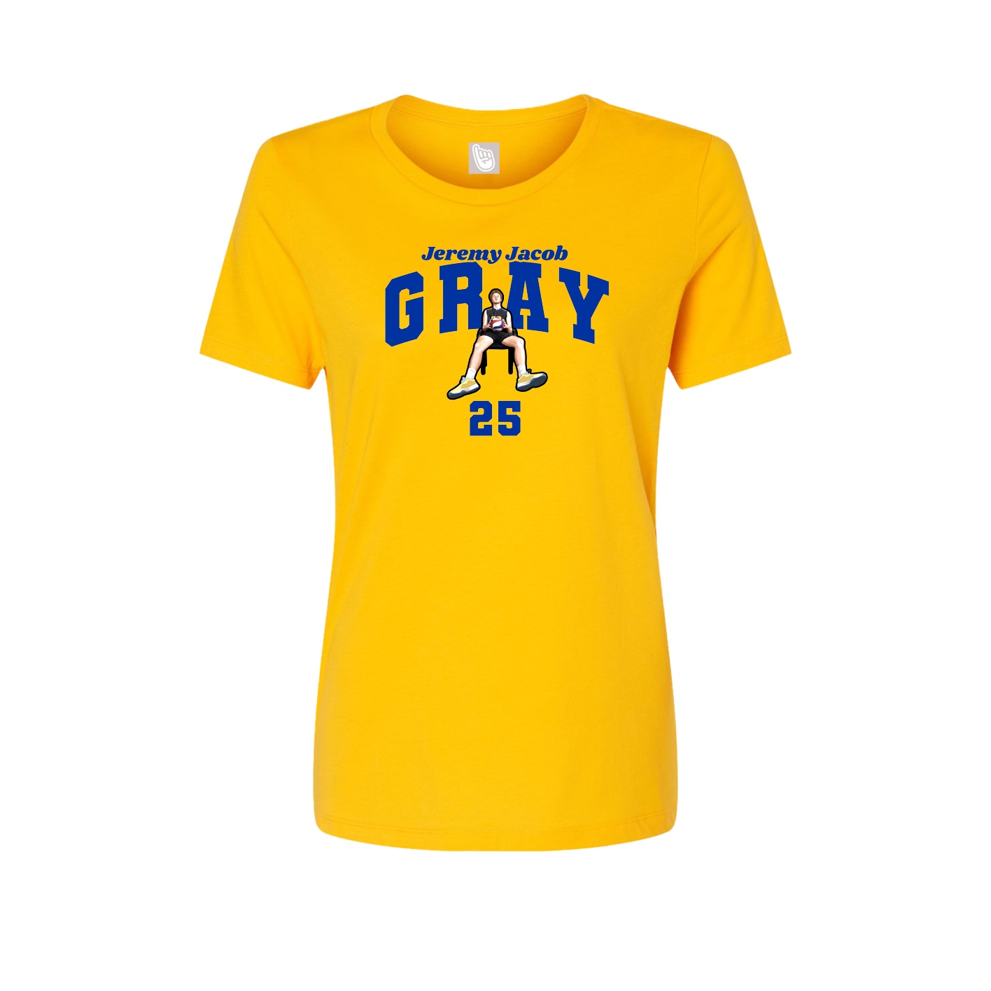 Womens Tee — Signature Arch in Gold