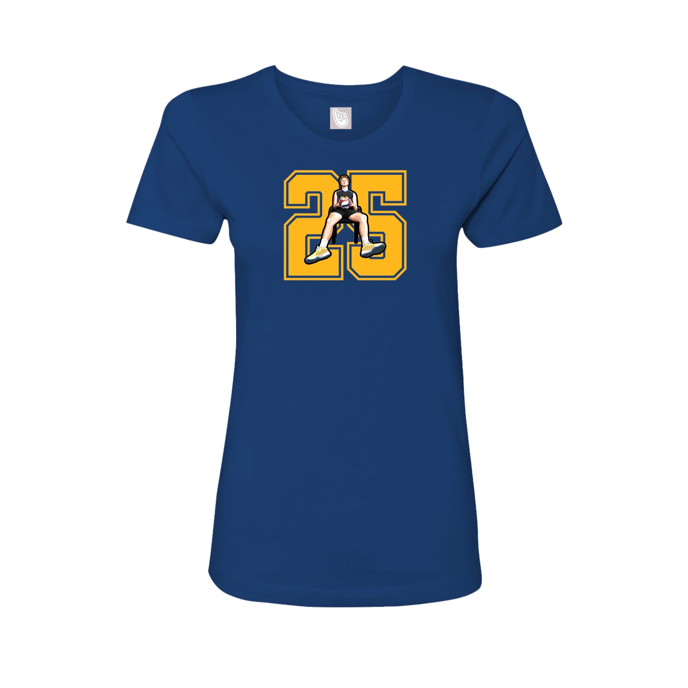 Womens Tee — Number in Royal