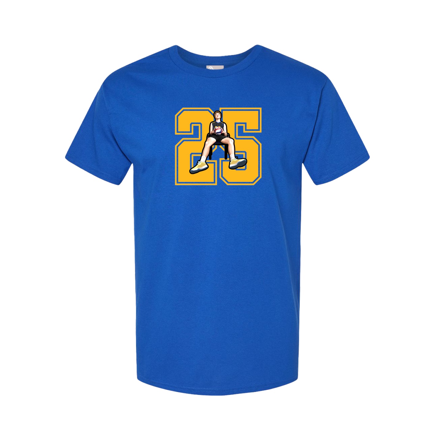 Youth Tee — Number in Royal