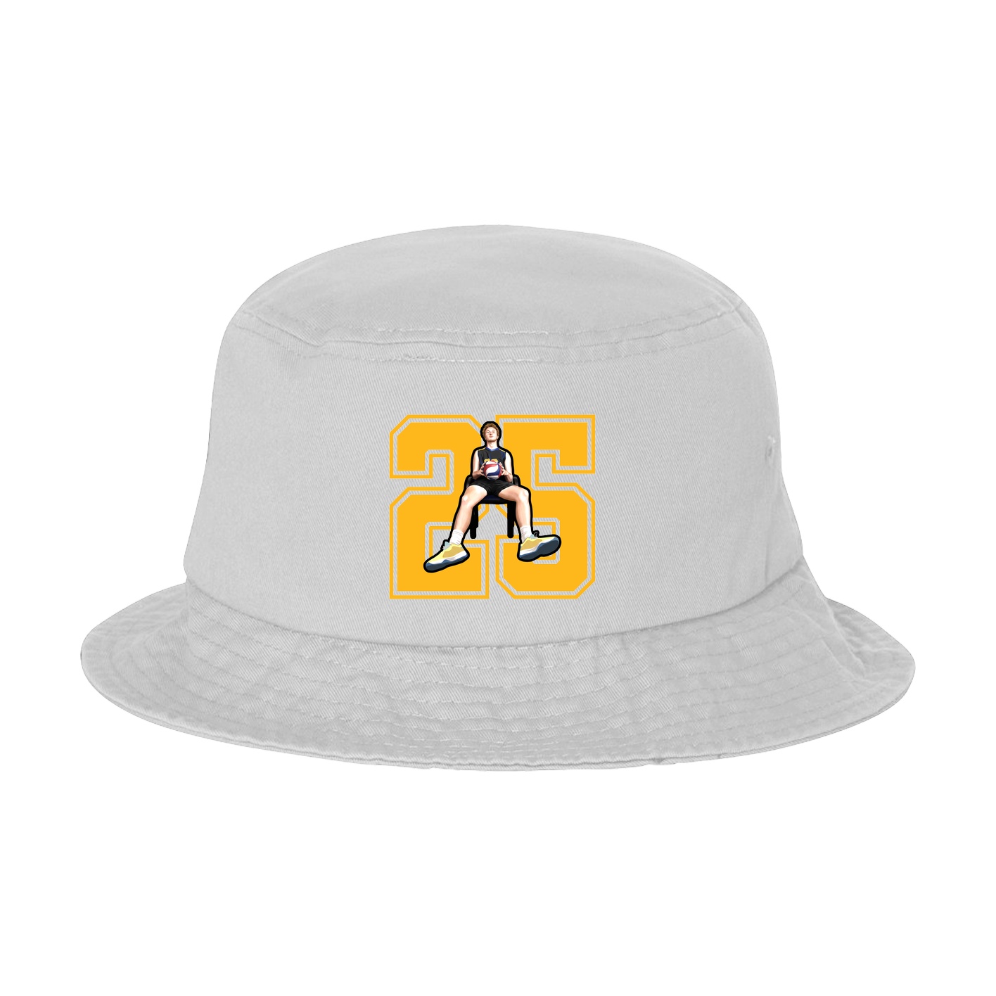 Bucket Cap — Number in White