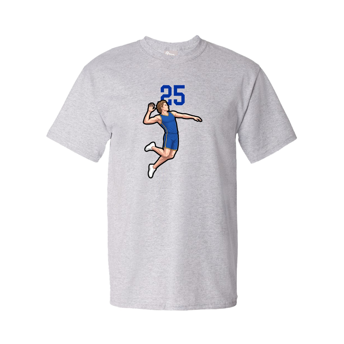 Youth Tee — Number Top in Grey