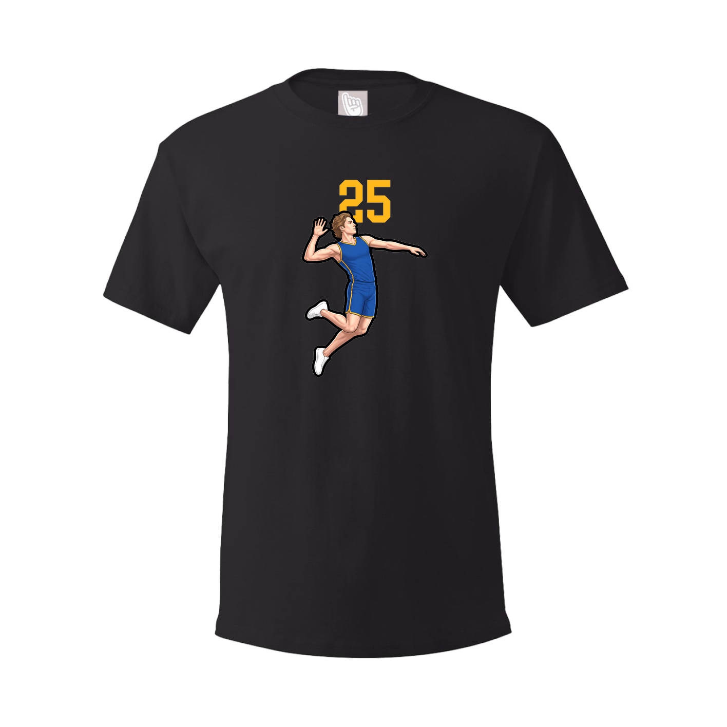 Youth Tee — Number Top in Black