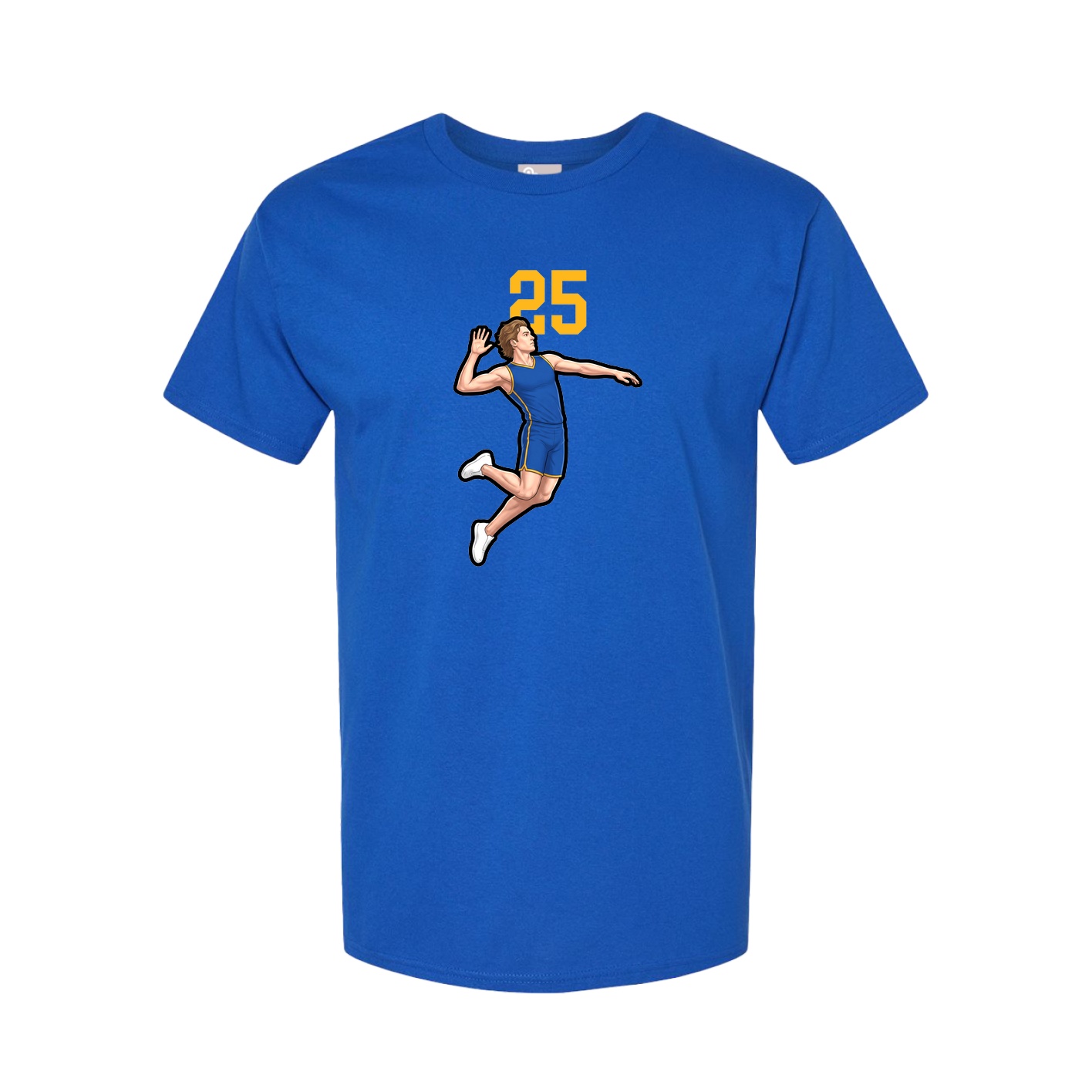 Youth Tee — Number Top in Royal