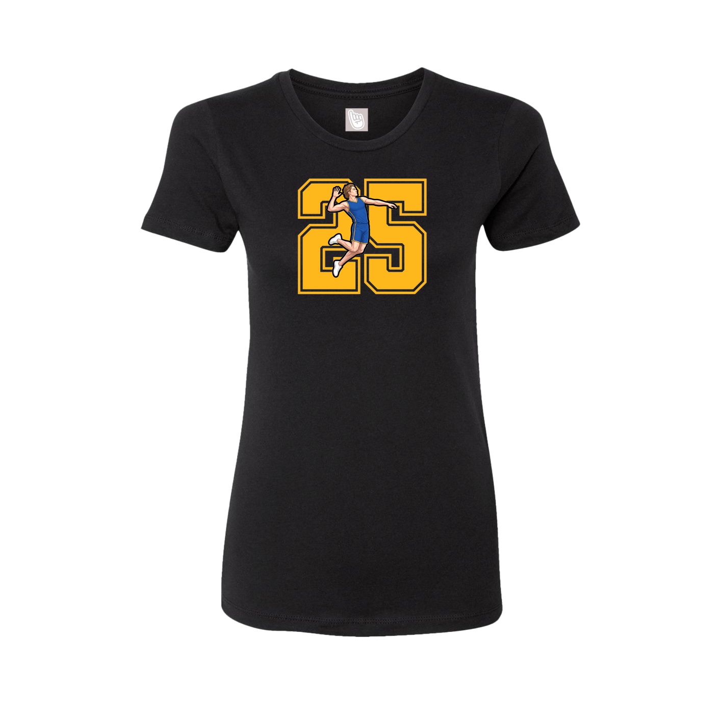 Womens Tee — Number in Black