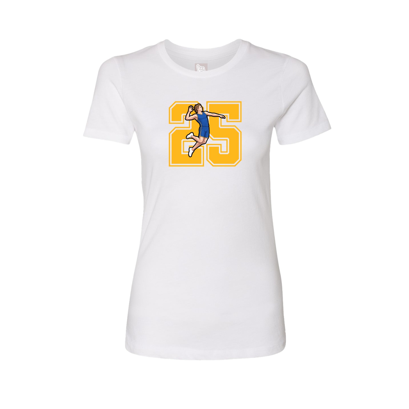 Womens Tee — Number in White