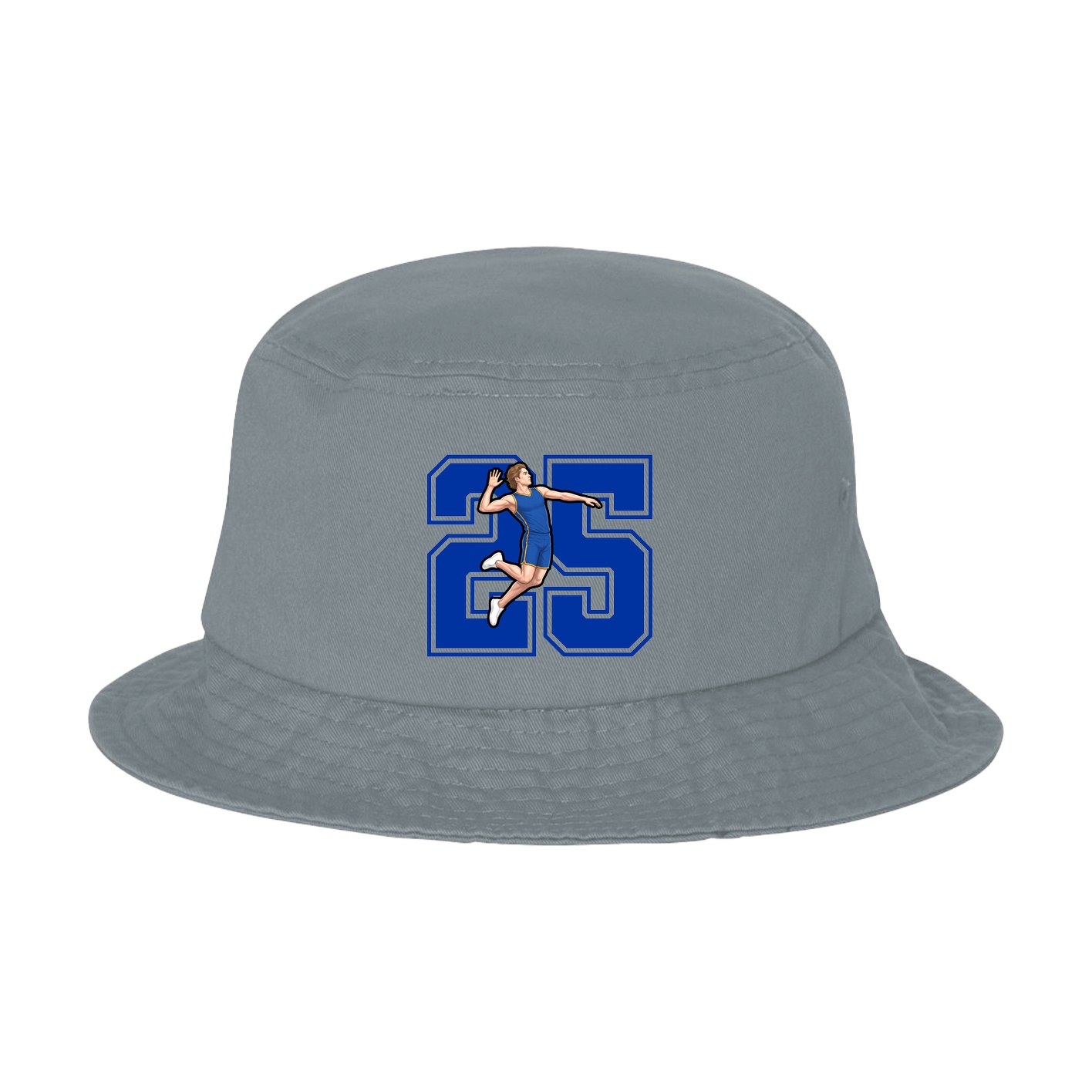 Bucket Cap — Number in Grey