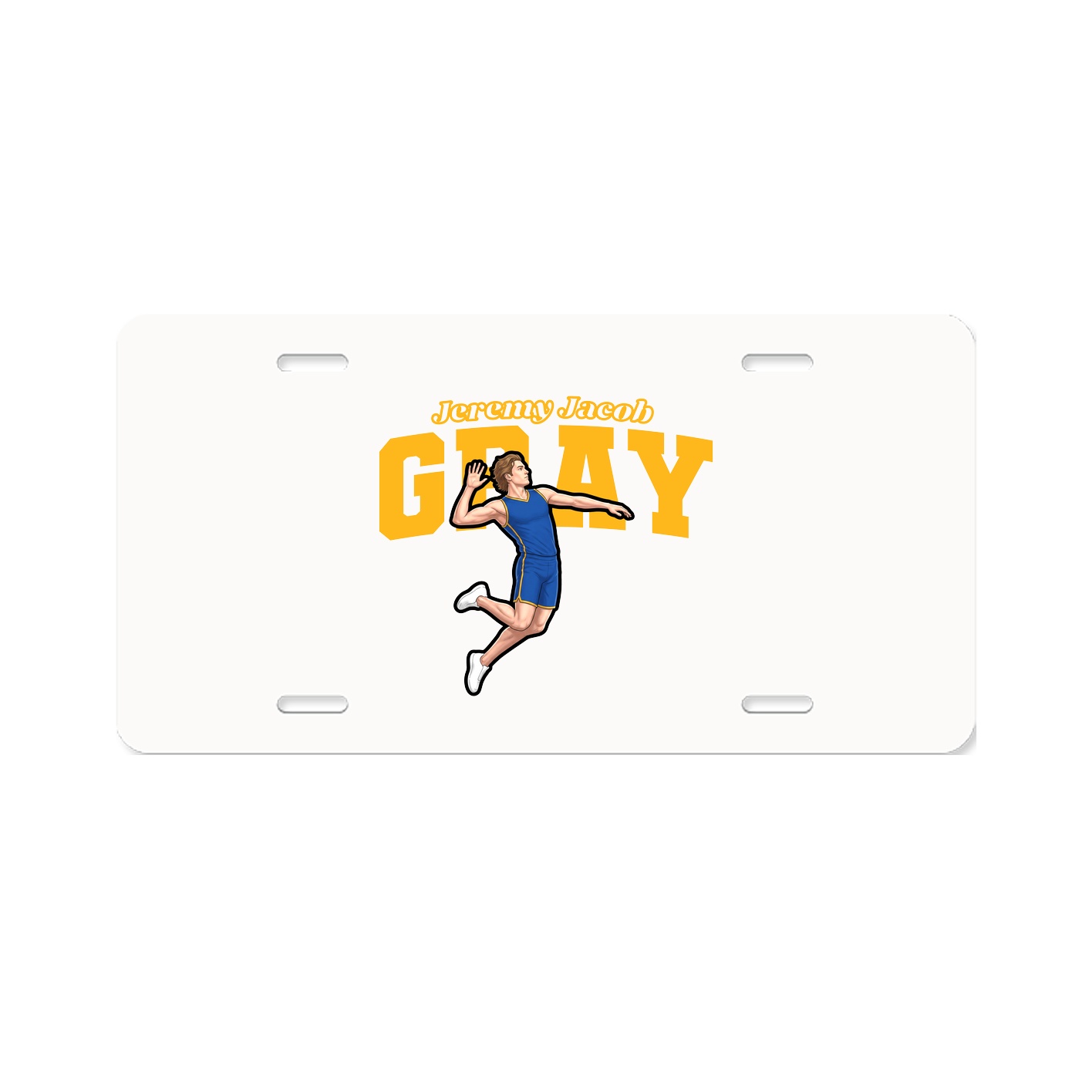 License Plate — Name Arch in Classic