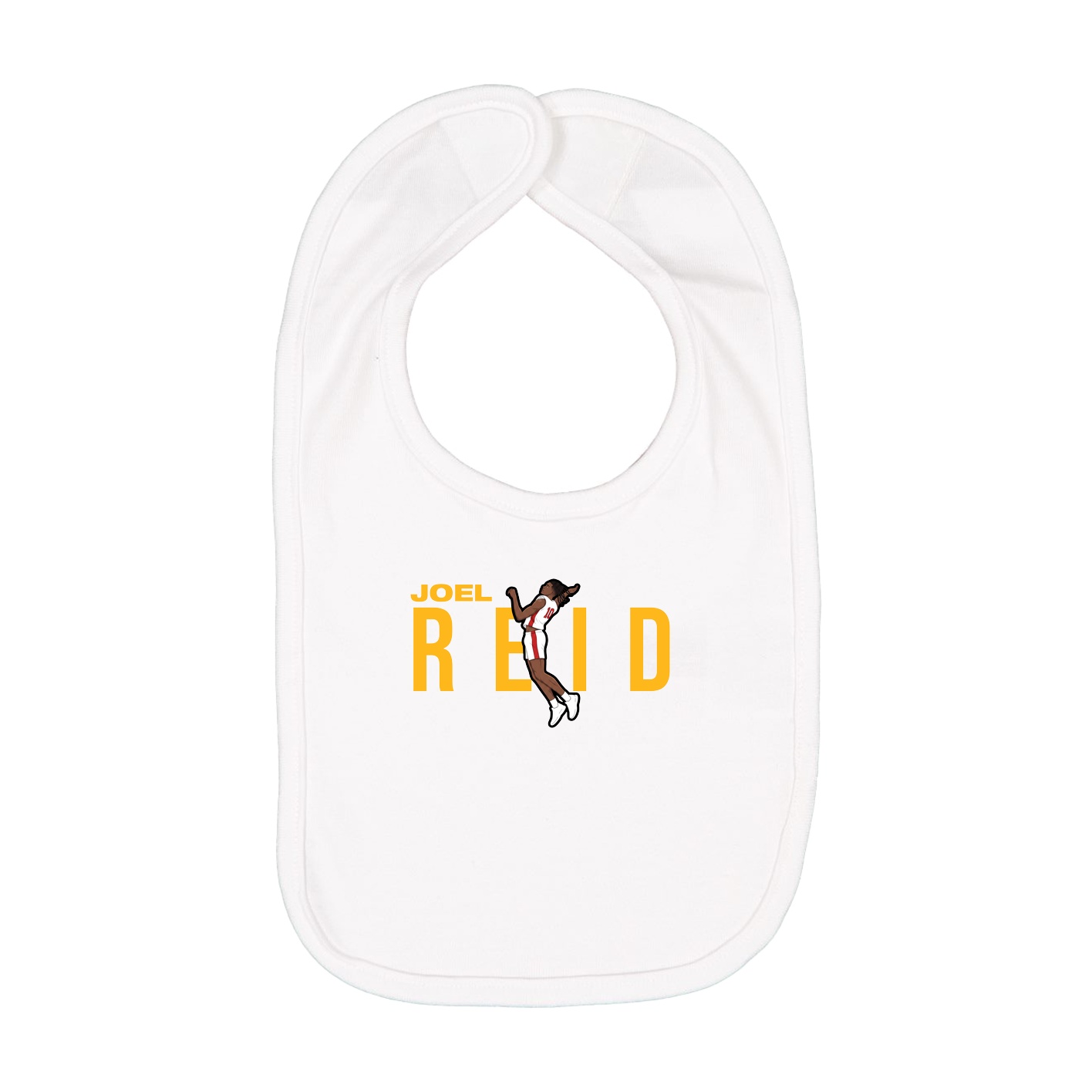 Infant Bib — Player Name in White