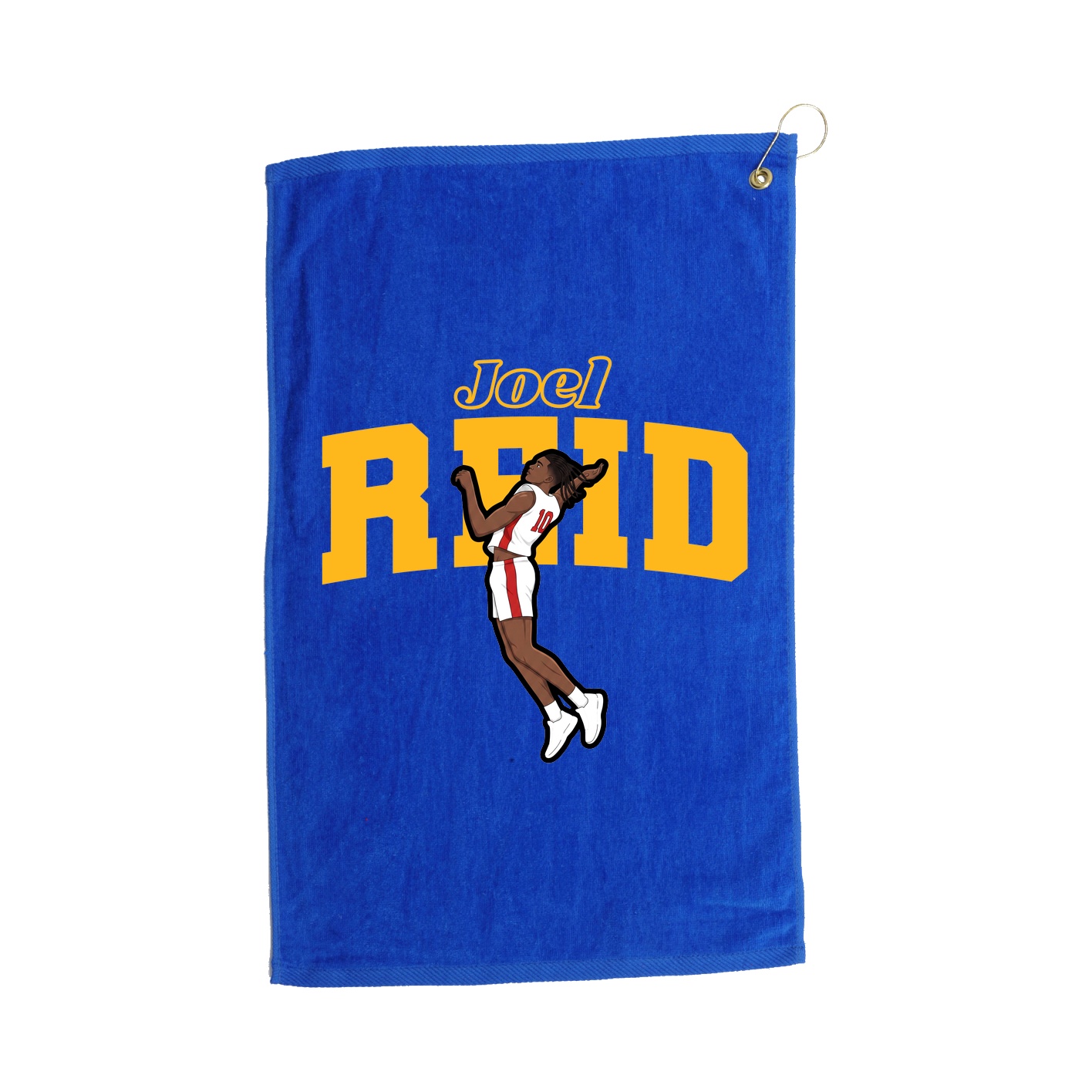Golf Towel — Name Arch in Royal