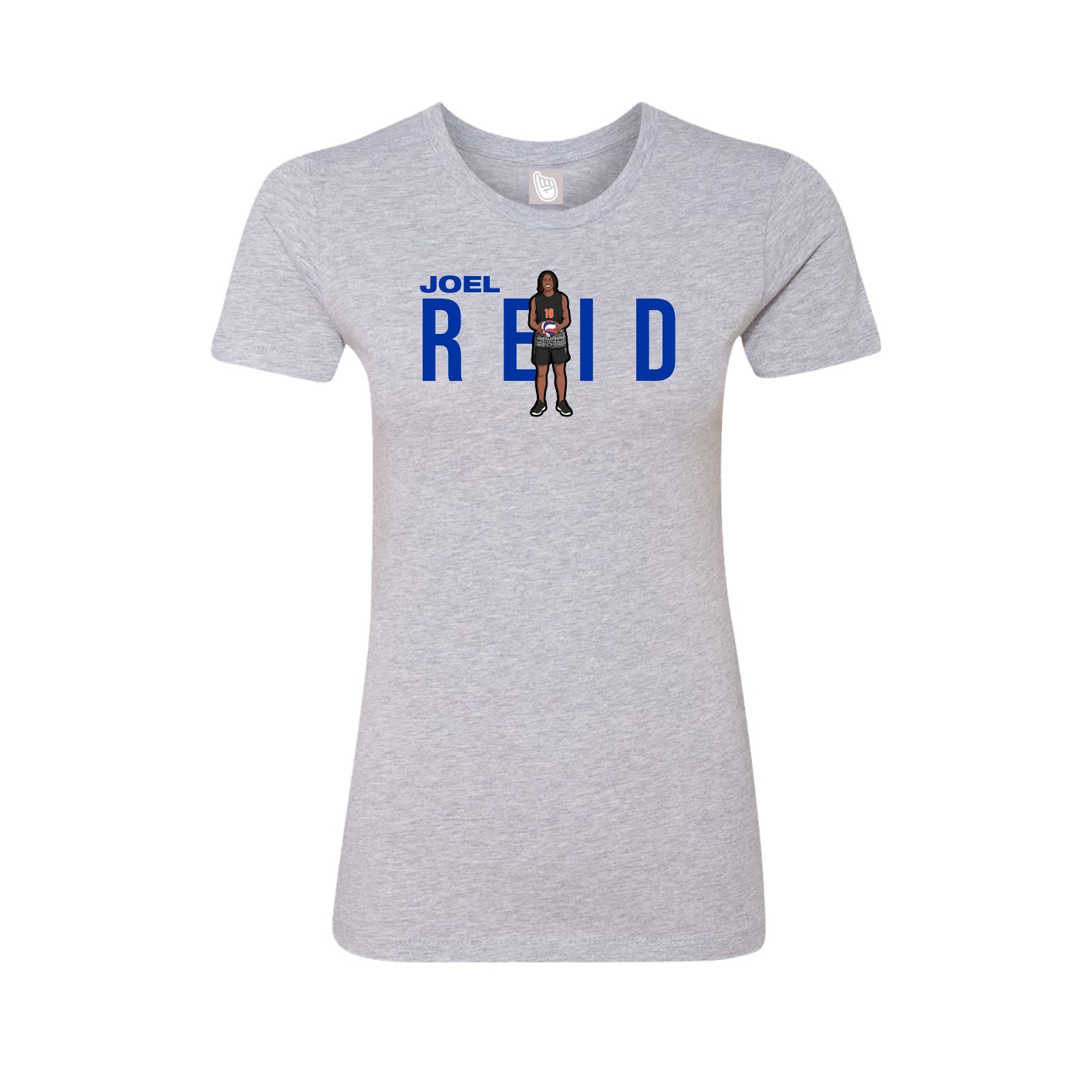Womens Tee — Player Name in Grey